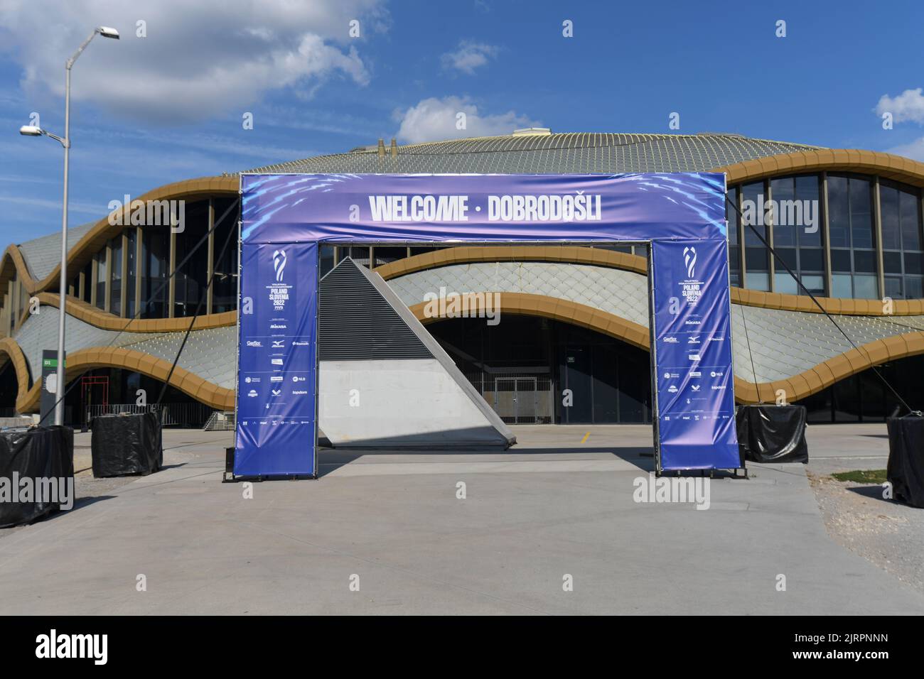 Arena Stozice, Austragungsort der Volleyball-Weltmeisterschaft 2022 in Ljubljana, Slowenien Stockfoto