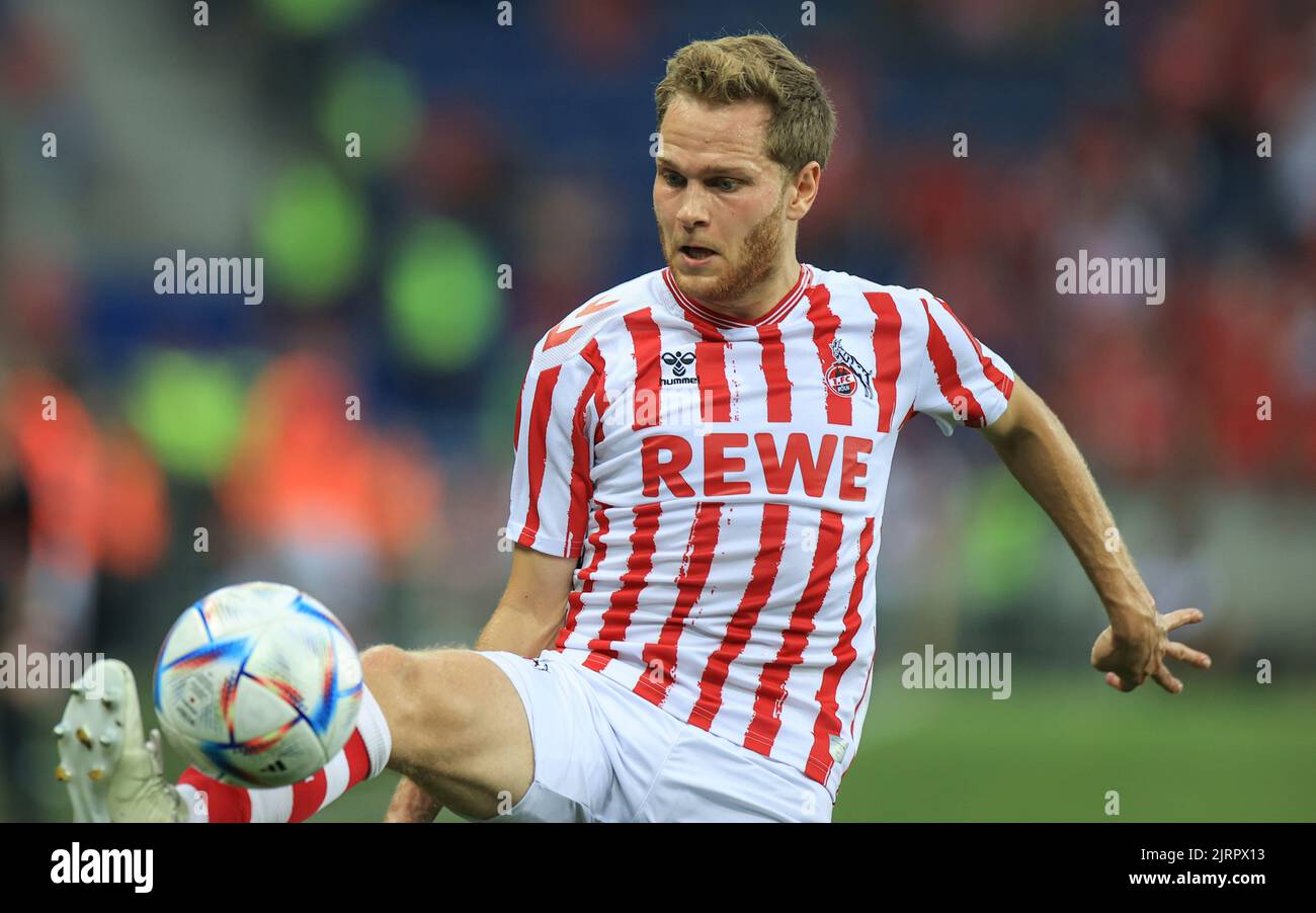 25. August 2022, Ungarn, Székesfehérvár, UEFA Europa Conference League Qualifying, Mol Fehervar FC - FC Köln, 4. Runden, Florian Kainz, Credit: Gabriella Barbara, Alamy Live News, Stockfoto