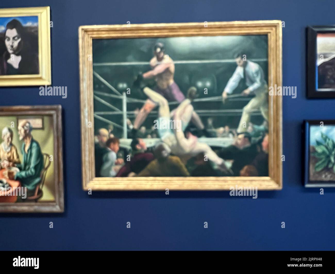 Dempsey and Firpo, 1924, Oil on Linen, George Bellows, Whitney Museum of American Art, New York City. Stockfoto