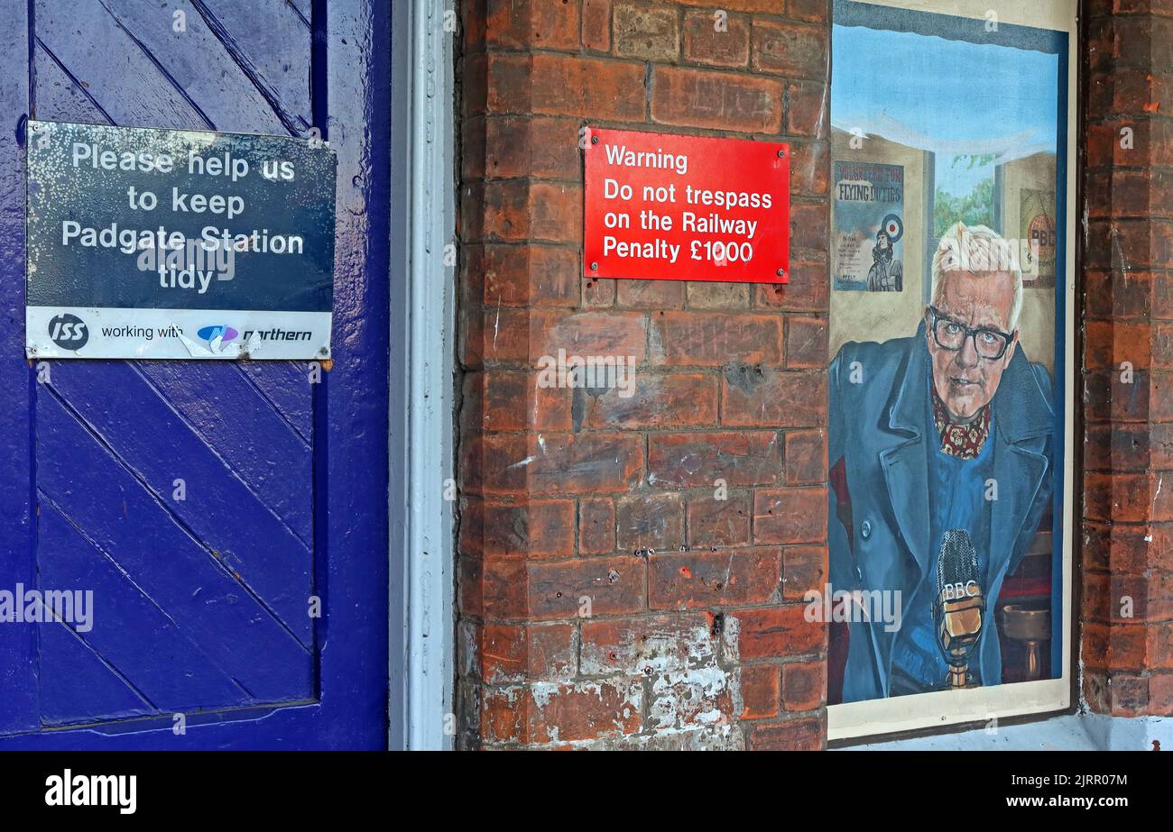 Bahnhof Padgate, Bahnsteig Art (Nordzüge), Station Rd South, Padgate, Warrington, ENGLAND, GROSSBRITANNIEN, WA2 0QS Stockfoto
