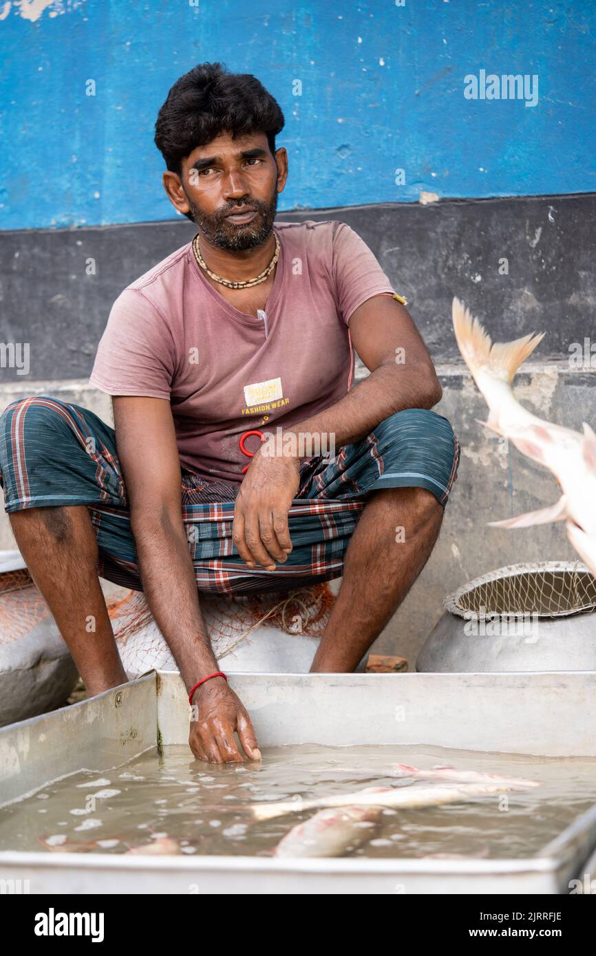 Lokaler Markt in Bangladesch Stockfoto