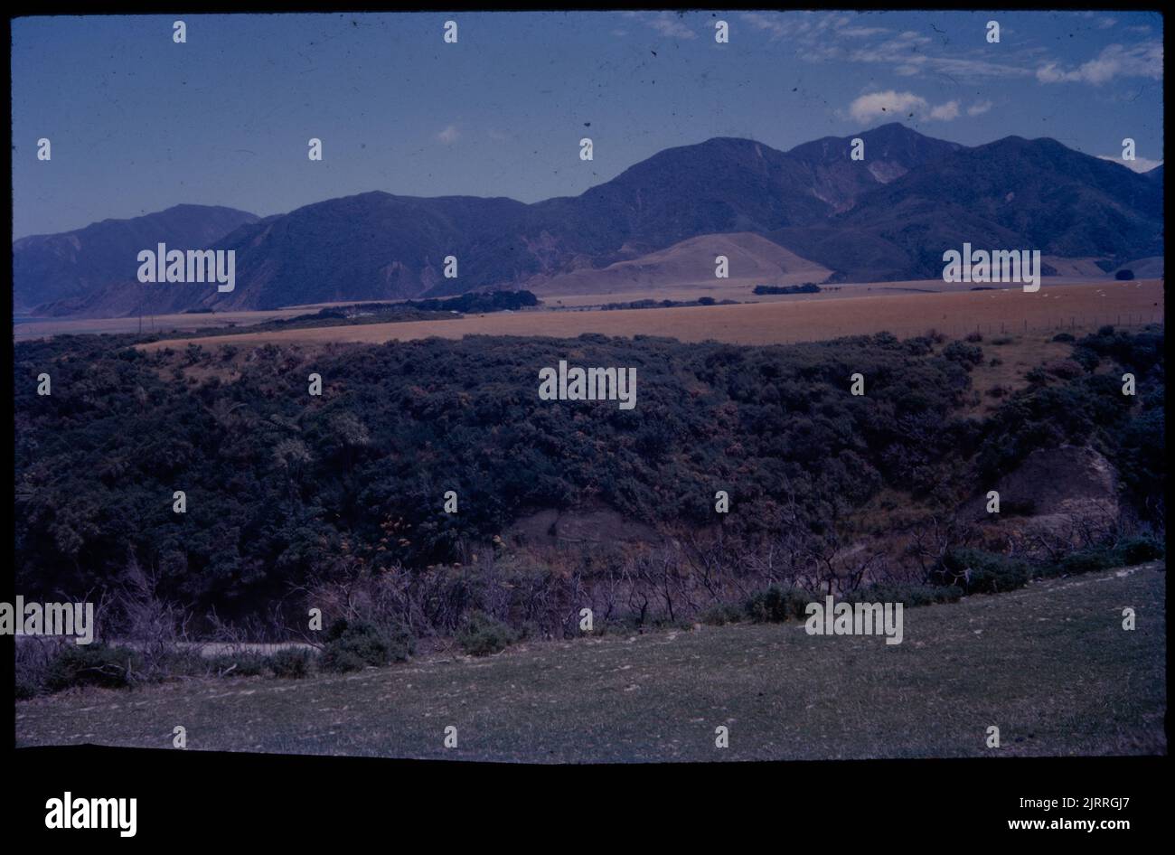The Rimutaka Range and Western Side of Palliser Bay ..., 21. Januar 1963, North Island, von Leslie Adkin. Geschenk der Adkin-Familie, 1997. Stockfoto