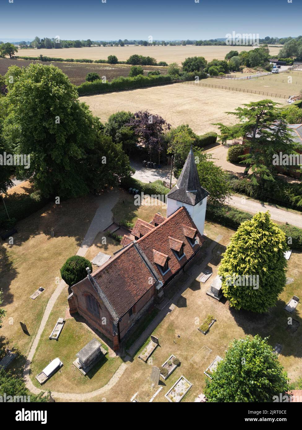 Greensted Church, Essex, Großbritannien Stockfoto
