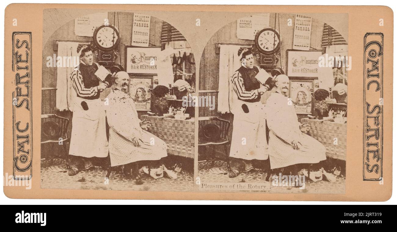 Pleasures of the Rotary, 1880s, Hersteller unbekannt. Stockfoto