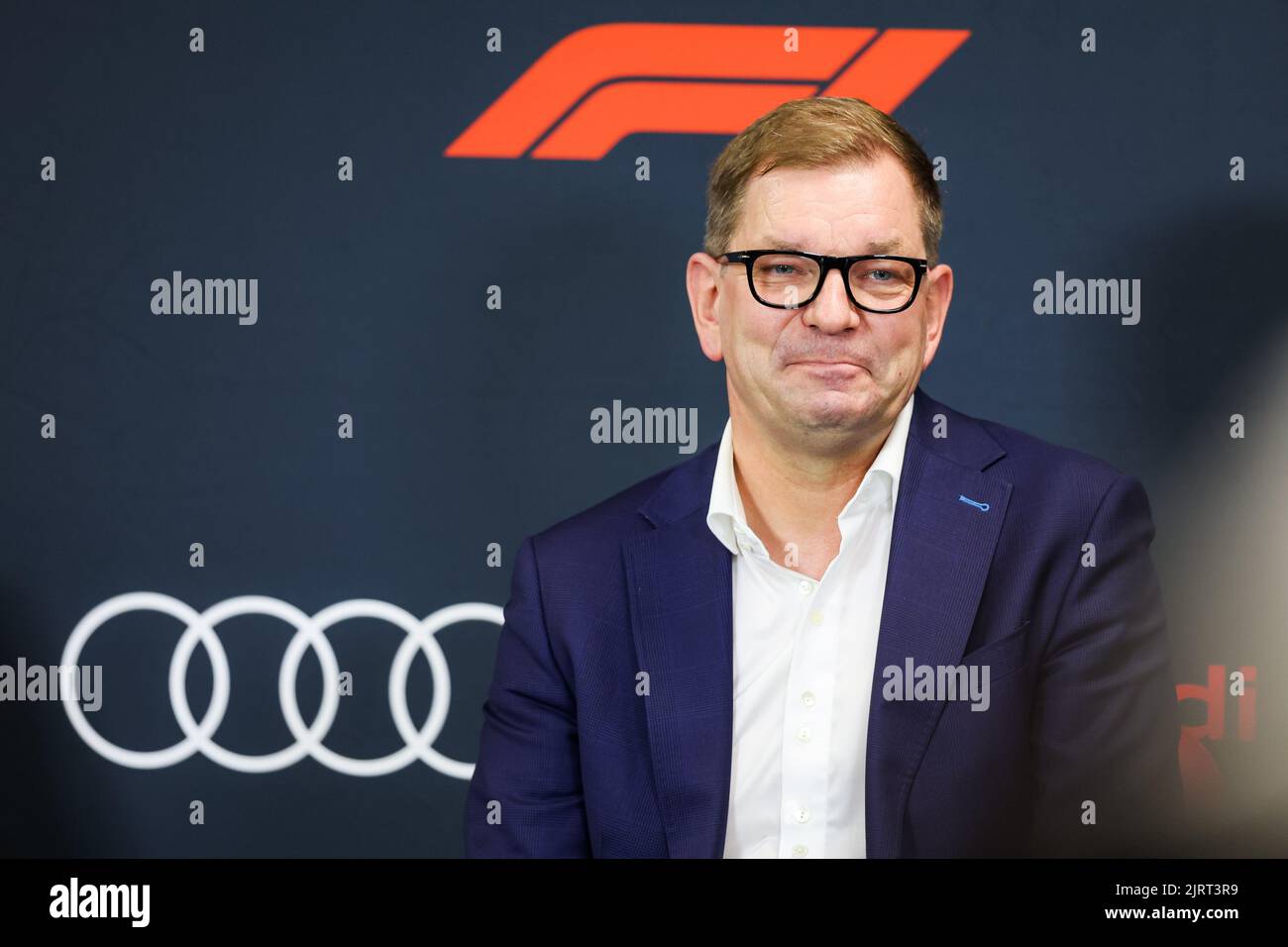 Francorchamps, Belgien - 26/08/2022, DUESMANN Markus (ger), CEO von Audi, Portrait während des Formel 1 Rolex Belgian Grand Prix 2022, 14. Lauf der FIA Formel 1 Weltmeisterschaft 2022 vom 26. Bis 28. August 2022 auf dem Circuit de Spa-Francorchamps, in Francorchamps, Belgien - Foto: Florent Gooden/Dppi/DPPI/LiveMedia Kredit: Independent Photo Agency/Alamy Live News Stockfoto