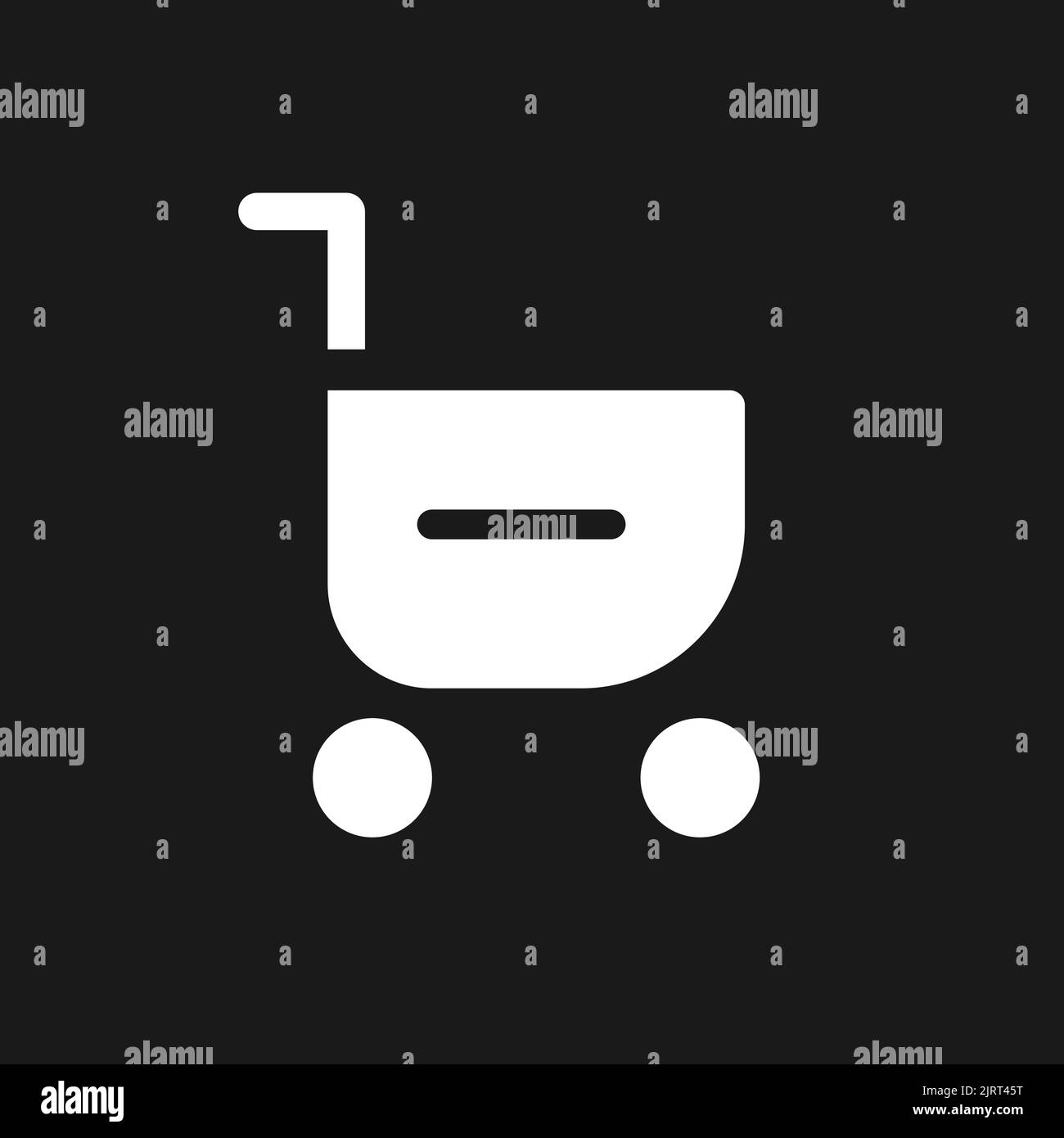 Artikel aus dem Warenkorb entfernen Dunkelmodus Glyphen ui-Symbol Stock Vektor