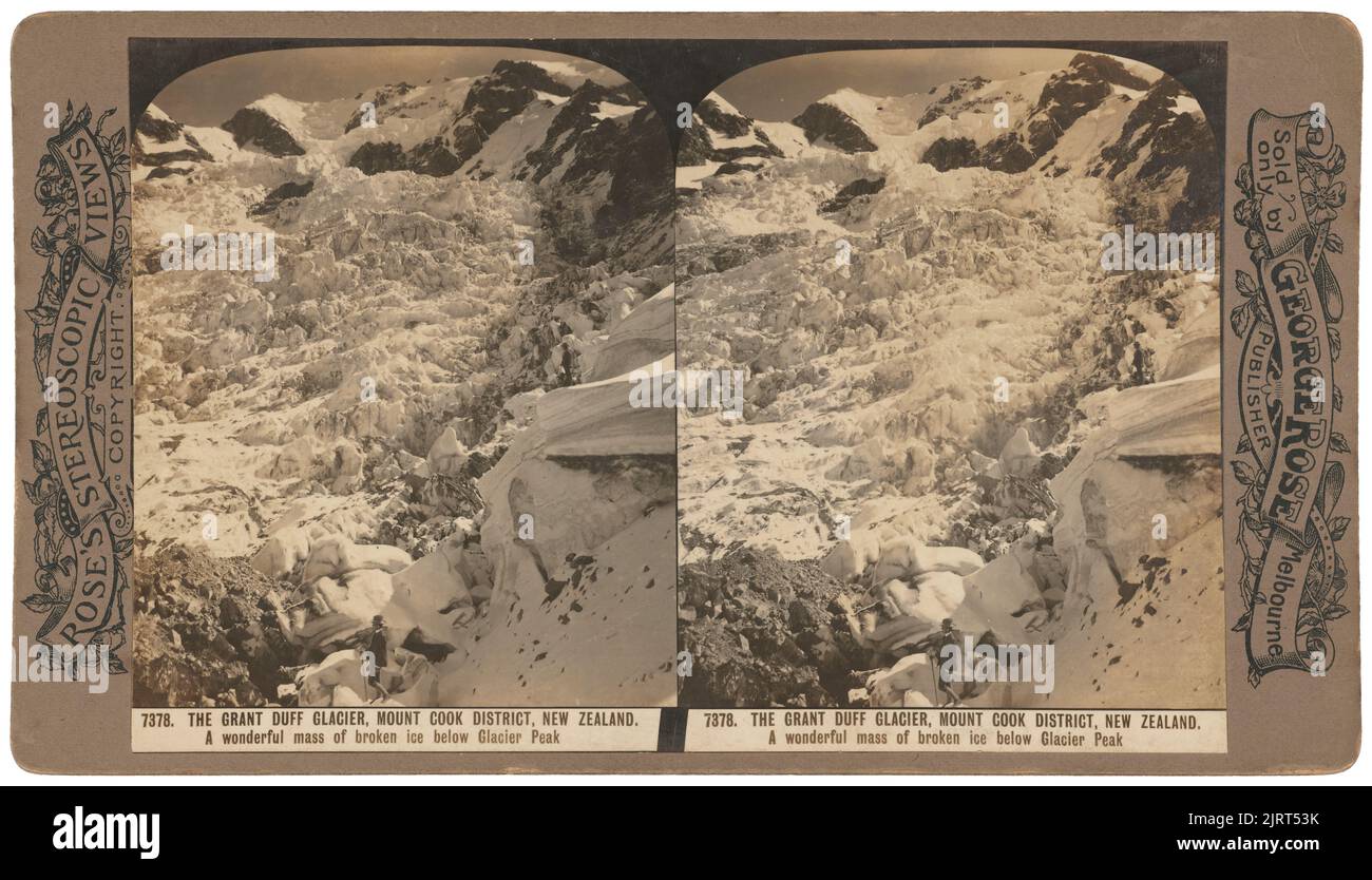 The Grant Duff Galcier, um 1900, Melbourne, von George Rose. Stockfoto