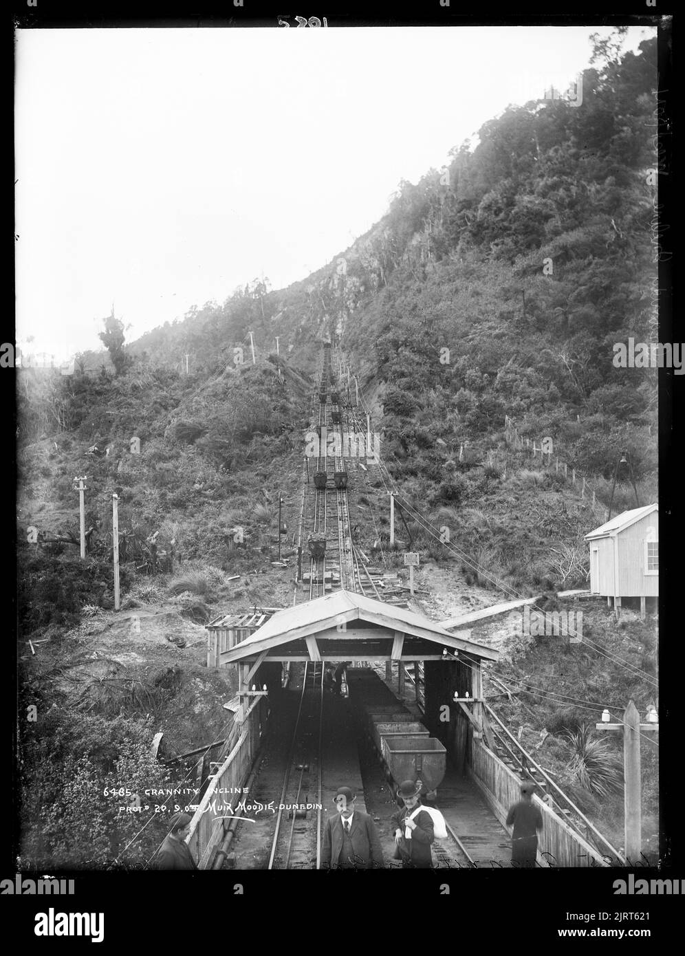 Grannity Incline, 1900s, Dunedin, von Muir & Moodie. Stockfoto