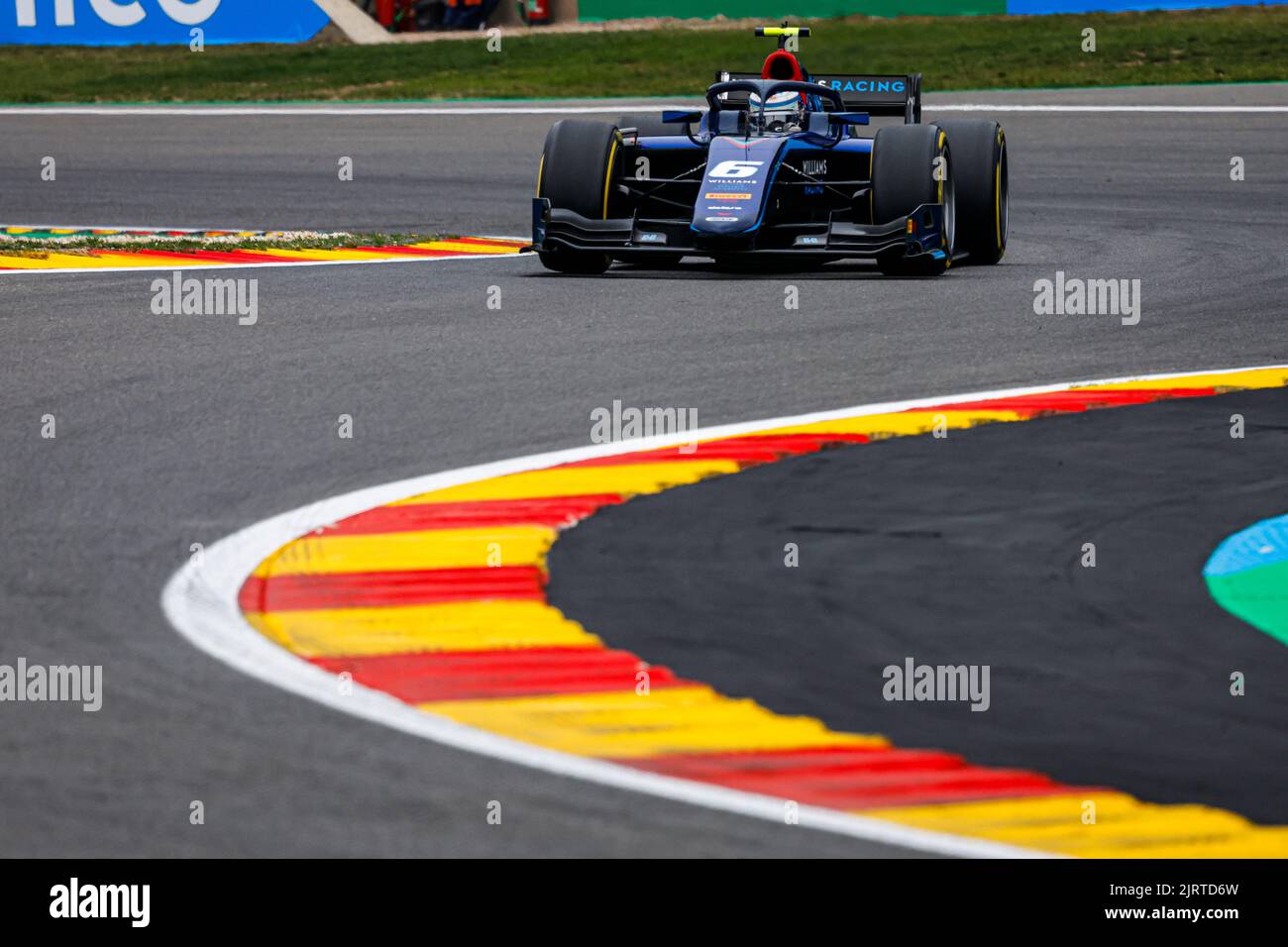 06 SARGEANT Logan (usa), Carlin, Dallara F2, Aktion während des 11.. Rennens der FIA Formel 2 Meisterschaft 2022, vom 26. Bis 28. August 2022 auf dem Circuit de Spa-Francorchamps, in Francorchamps, Belgien - Foto Julien Delfosse / DPPI Stockfoto