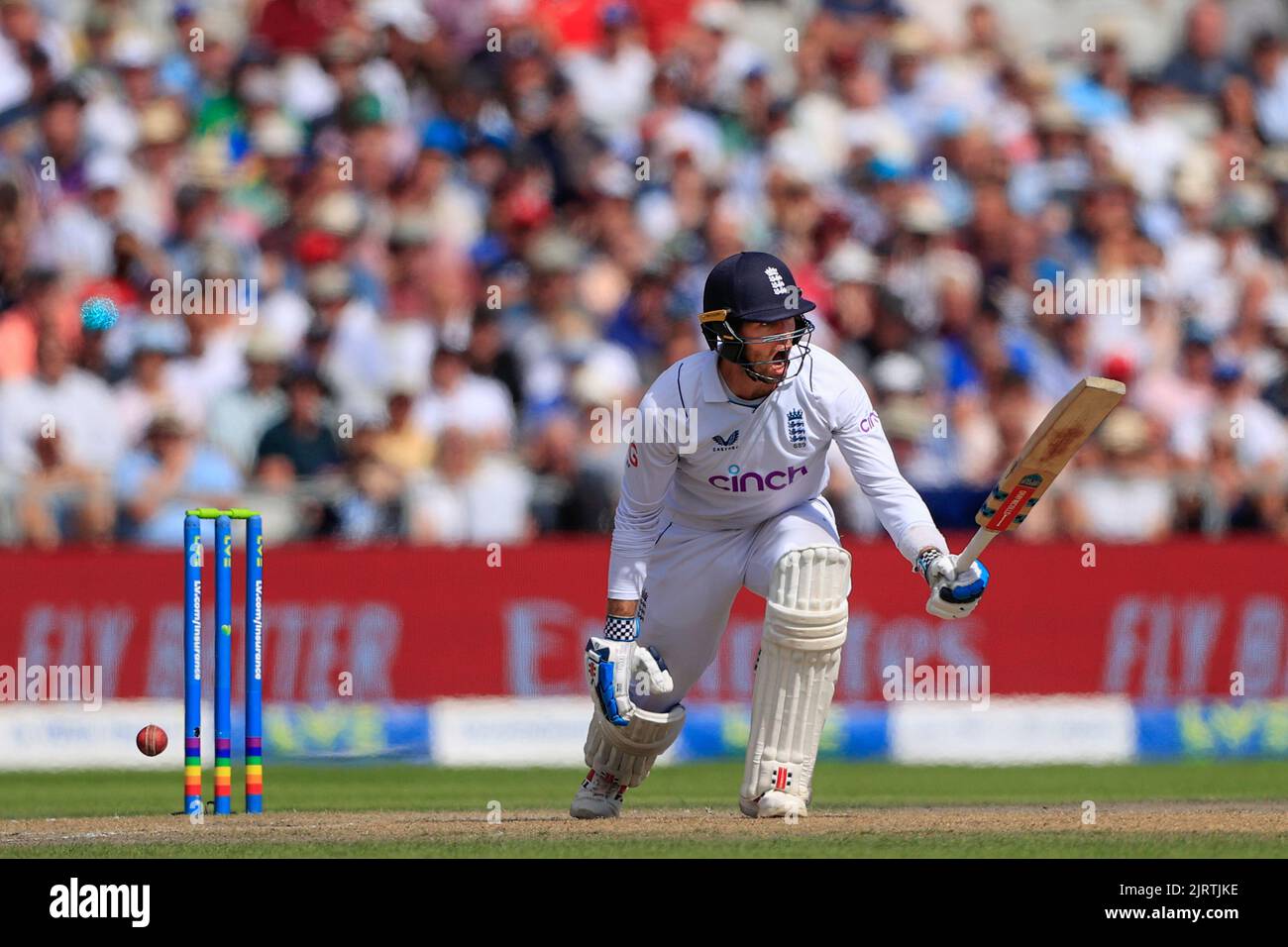 Ben Foakes aus England in Aktion während des Tests 2. Stockfoto