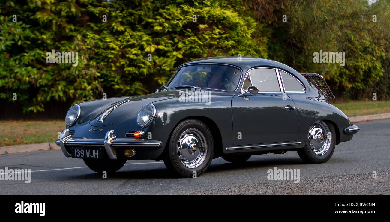 1960 graues Porsche 356B Coupé Stockfoto