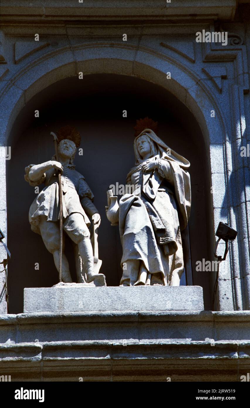 Madrid Spanien Colegiate de San Isidoro Saint Isadore & Ehefrau Saint Maria de la Cabeza Stockfoto