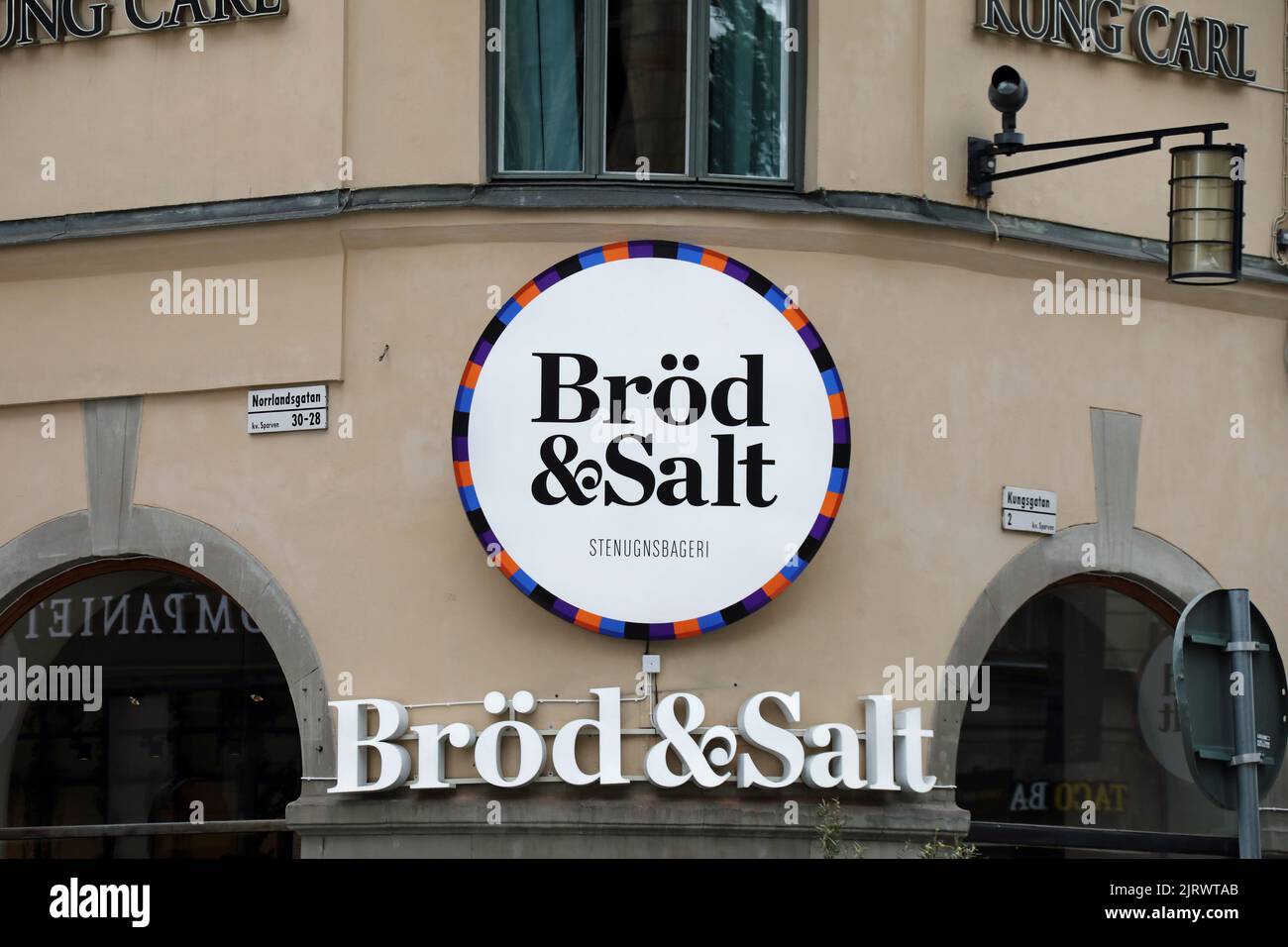 Brod & Salt handwerkliches Bäckereigeschäft in Stockholm Stockfoto