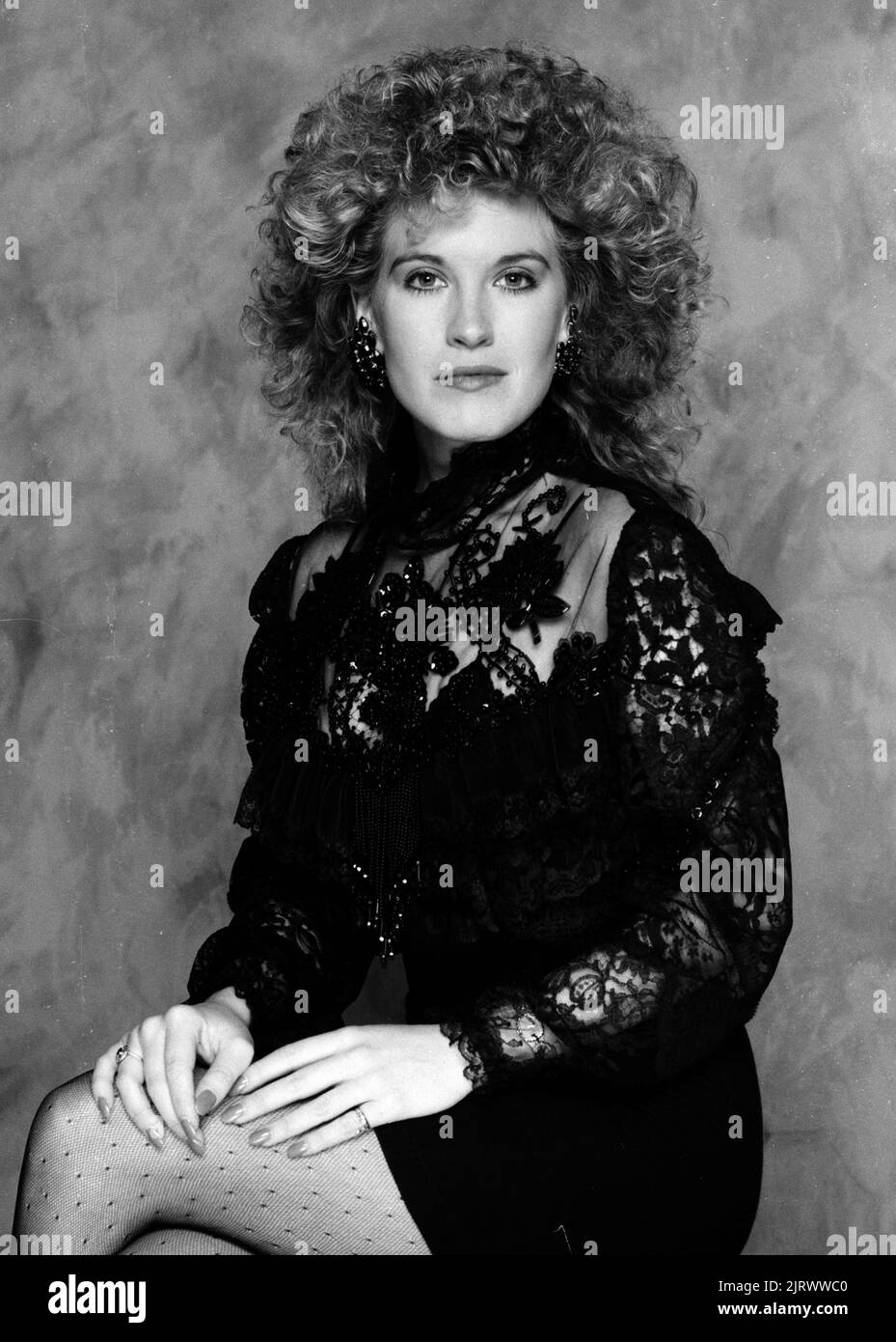 Carrie McDowell Portraits bei American Bandstand, 1985 Credit: Ron Wolfson / MediaPunch Stockfoto