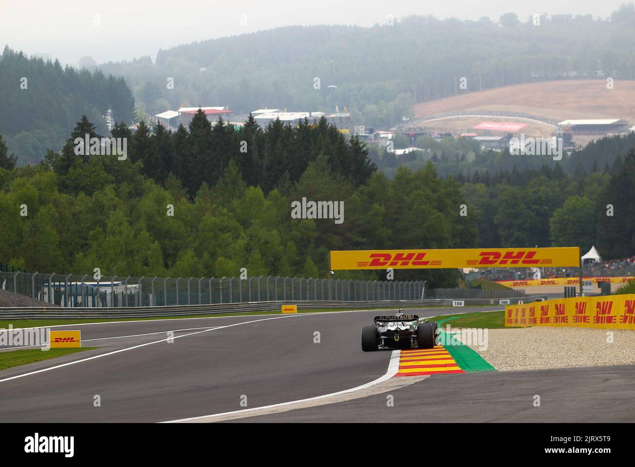 Spa, Belgien. 26. August 2022. Circuit National de Francorchamps, Francorchamps - SPA, Belgien, 26. August 2022, Liam Lowson (NZL) Scuderia Alpha Tauri während DER FORMEL 1 ROLEX BELGIAN GRAND PRIX 2022 FREIES TRAINING - Formel 1 Championship Credit: Live Media Publishing Group/Alamy Live News Stockfoto