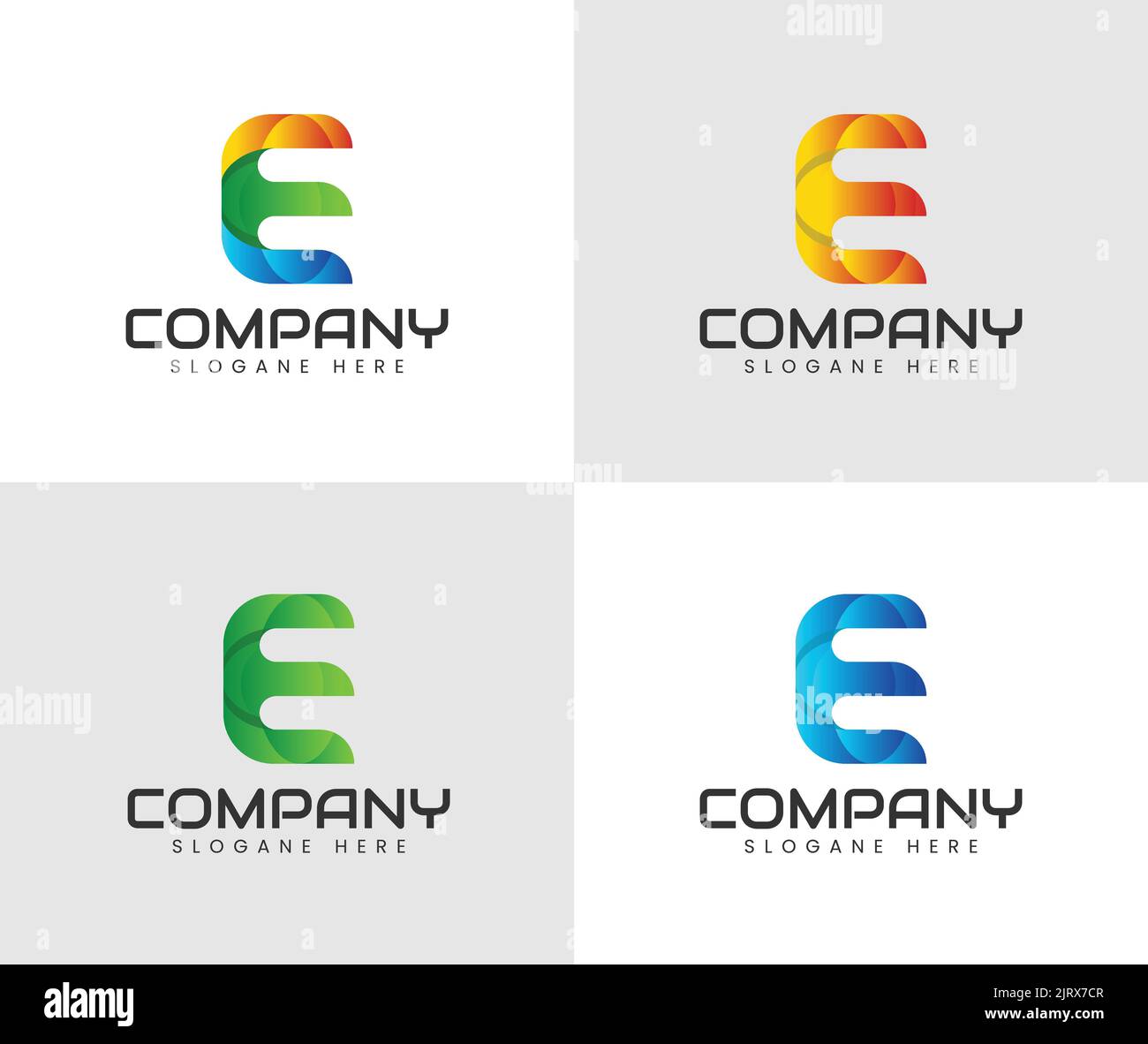 Design-Vorlage für das Symbol „Buchstabe e“ des Logos. Kreatives E-Letter-Logo-Design Stock Vektor