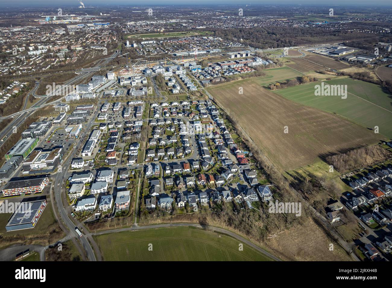 Luftaufnahme, Stadtkrone-Ost, Bundesstraße B1, A40 Und B236, Dortmund ...