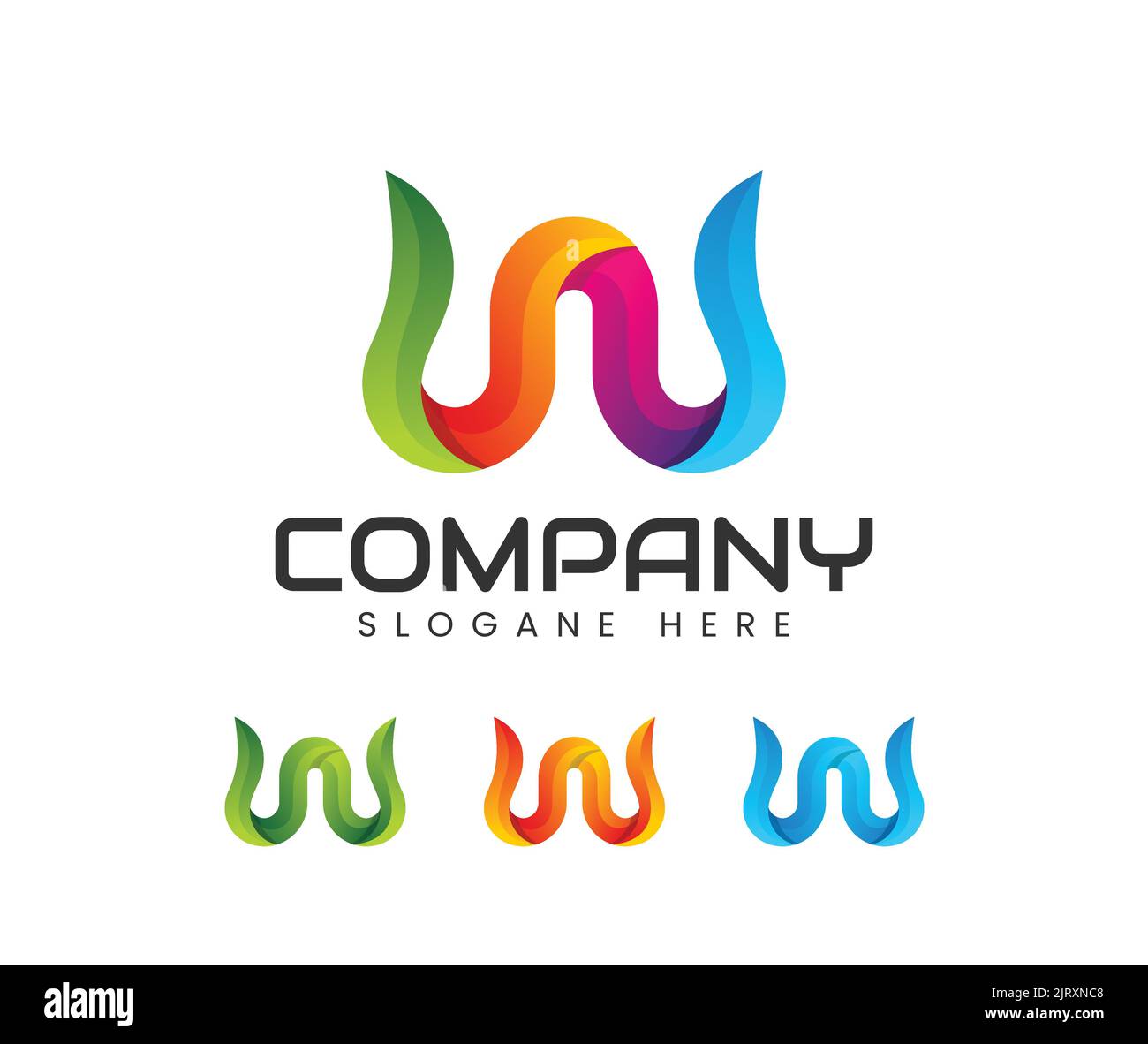 Moderner Buchstabe mit Logo-Design. W Buchstabe Business Logo Vektordesign. Abstrakte Emblem Designs Konzept Logos Logo Element für Vorlage. Stock Vektor