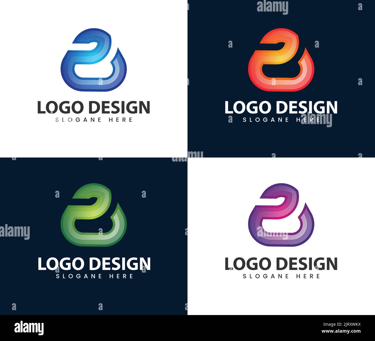 Abstraktes Dreieck Medien spielen Buchstabe e Logo Design.Business Corporate Letter P Logo Design Vektor. Vektor-Vorlage mit farbigem P-Logo. Stock Vektor