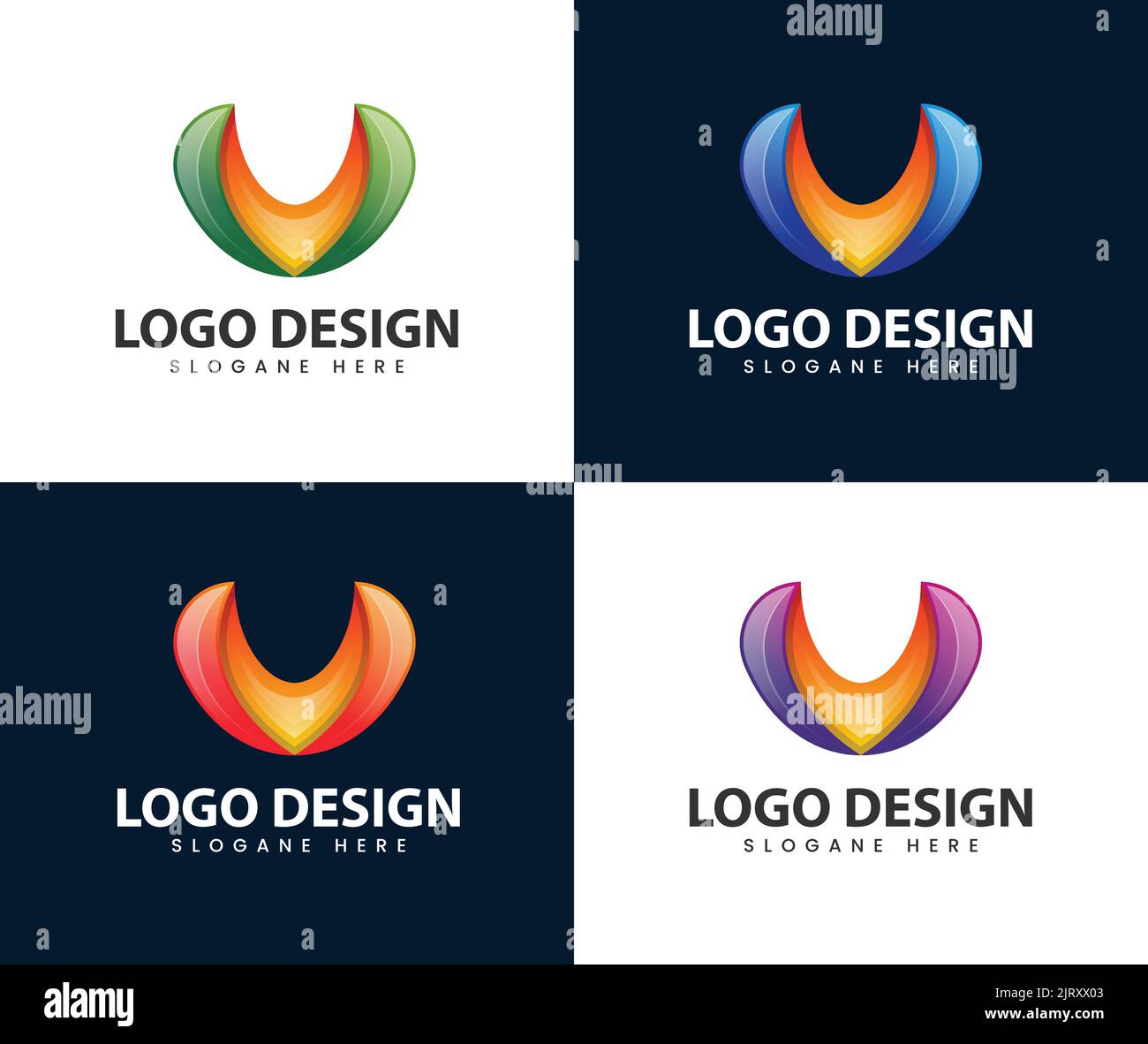 Abstraktes, modernes Buchstaben-V-Logo-Design. Modernes Icon Design V Buchstabenform Element Stock Vektor
