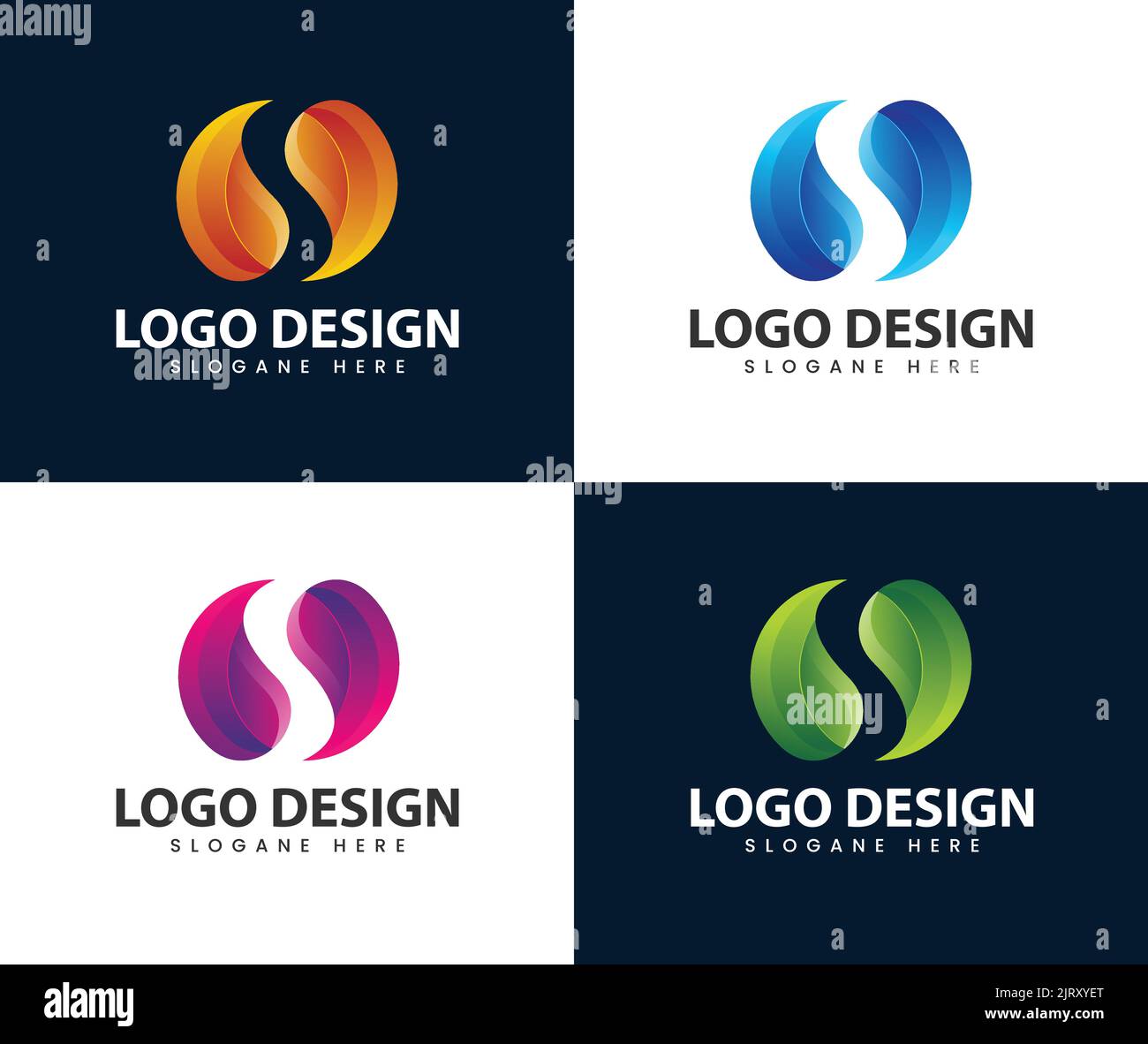 Abstraktes, modernes Logo mit Buchstaben. Buchstabe S Logo Symbol Design Vorlage Elemente.Business Corporate Brief S Logo Design Vektor. Einfach und sauber Stock Vektor