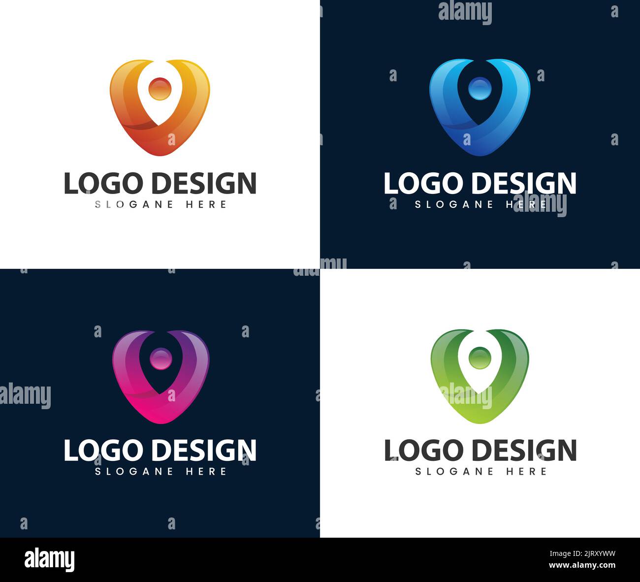 Buchstabe V Logo mit Punkt. Logo mit V-Punktmuster und Buchstabenzeichen. Logos Für Gesundheitsmediziner. Flaches Vektor-Logo-Design-Template-Element. Stock Vektor
