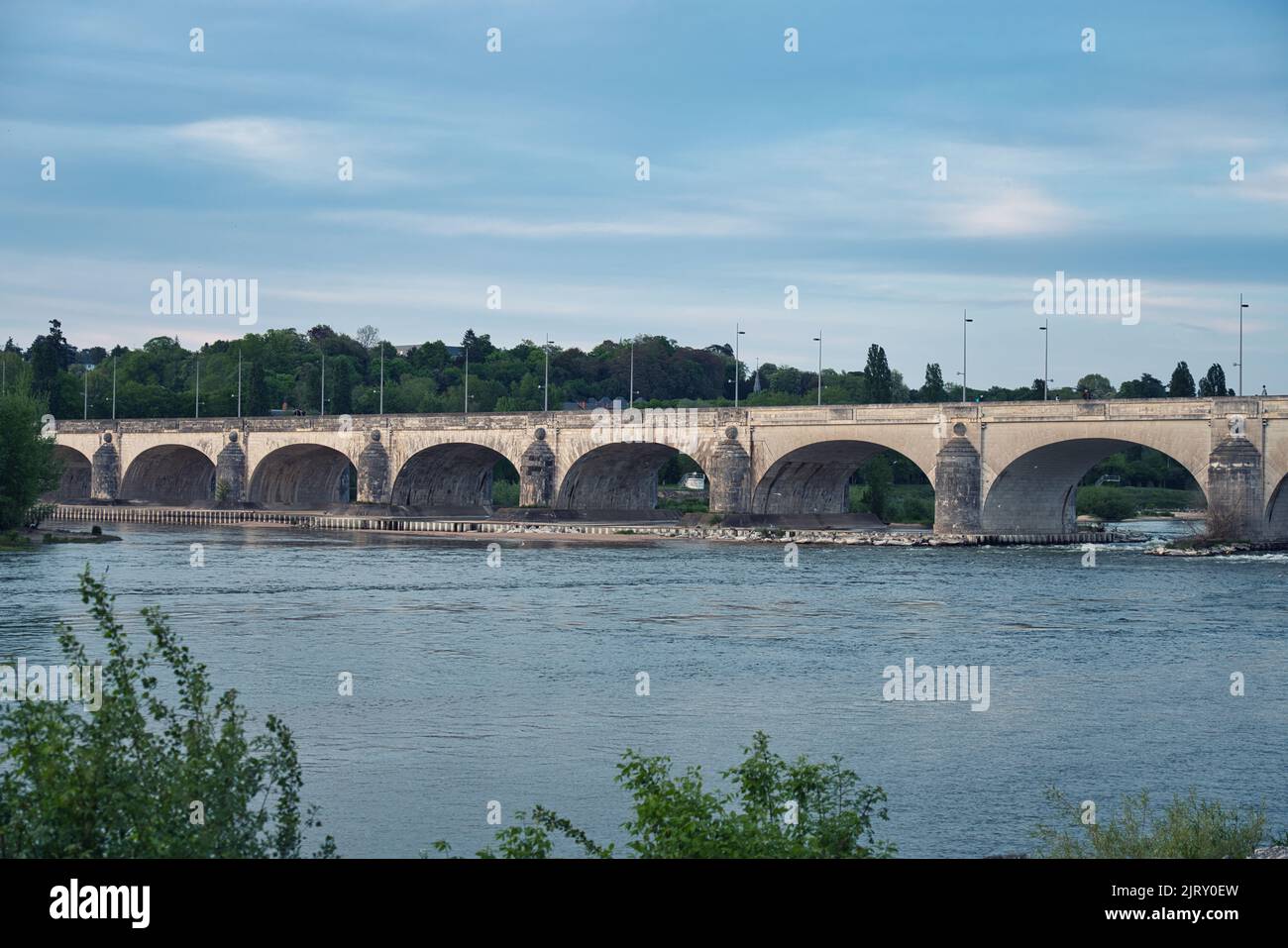 Foto der Wilson-Brücke auf Tours France Stockfoto