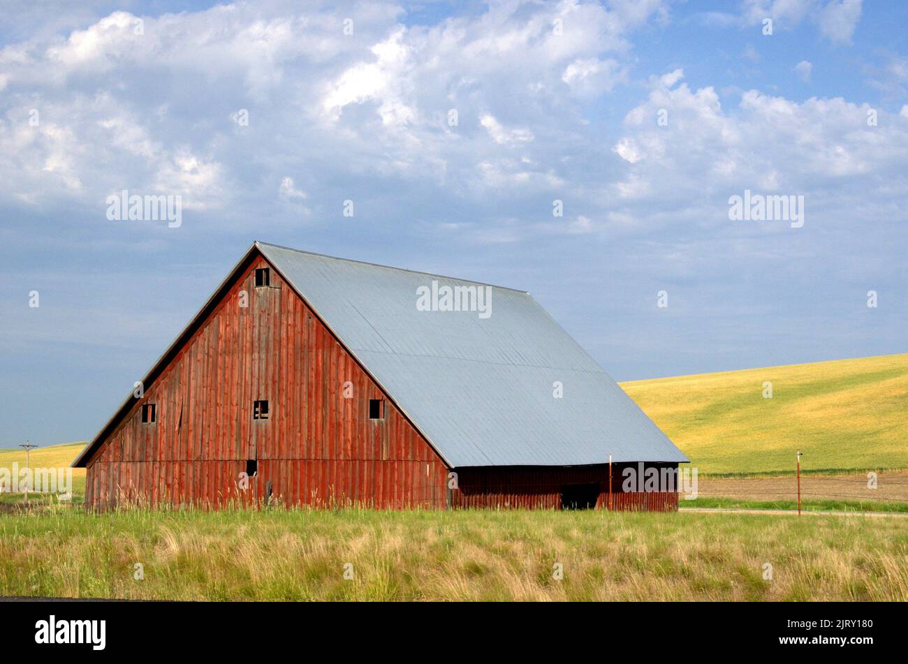 Landwirtschaftliche Landschaft der Palouse-Brauerei im Bundesstaat Washington Stockfoto