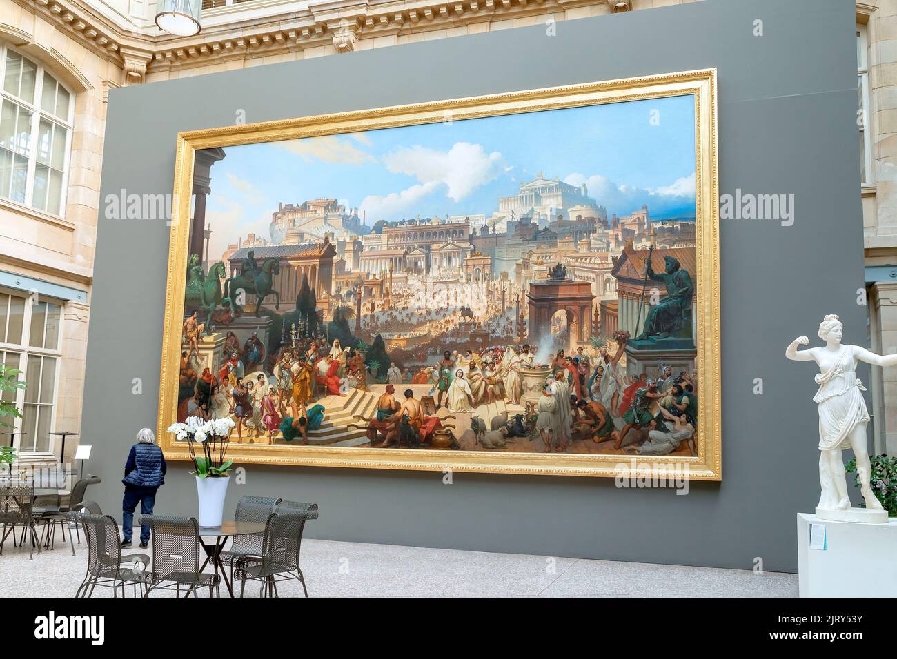 „Le Martyre de Sainte Agnès“ in der Eingangshalle des Museums der Schönen Künste von Rouen, Normandie, Frankreich Stockfoto