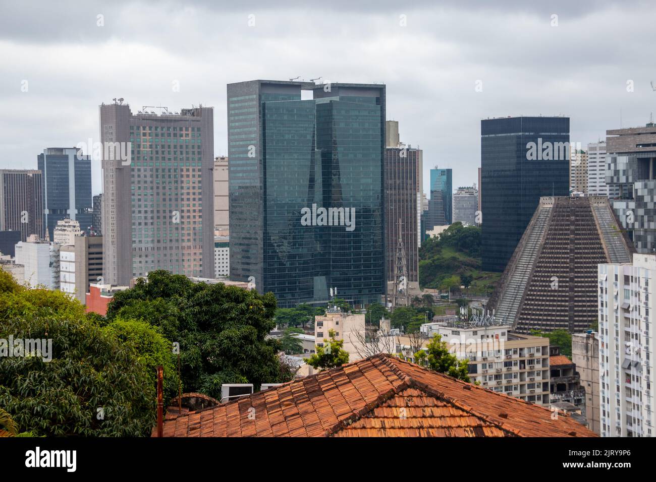 Gebäude im Stadtzentrum von rio de janeiro Brasilien. Stockfoto