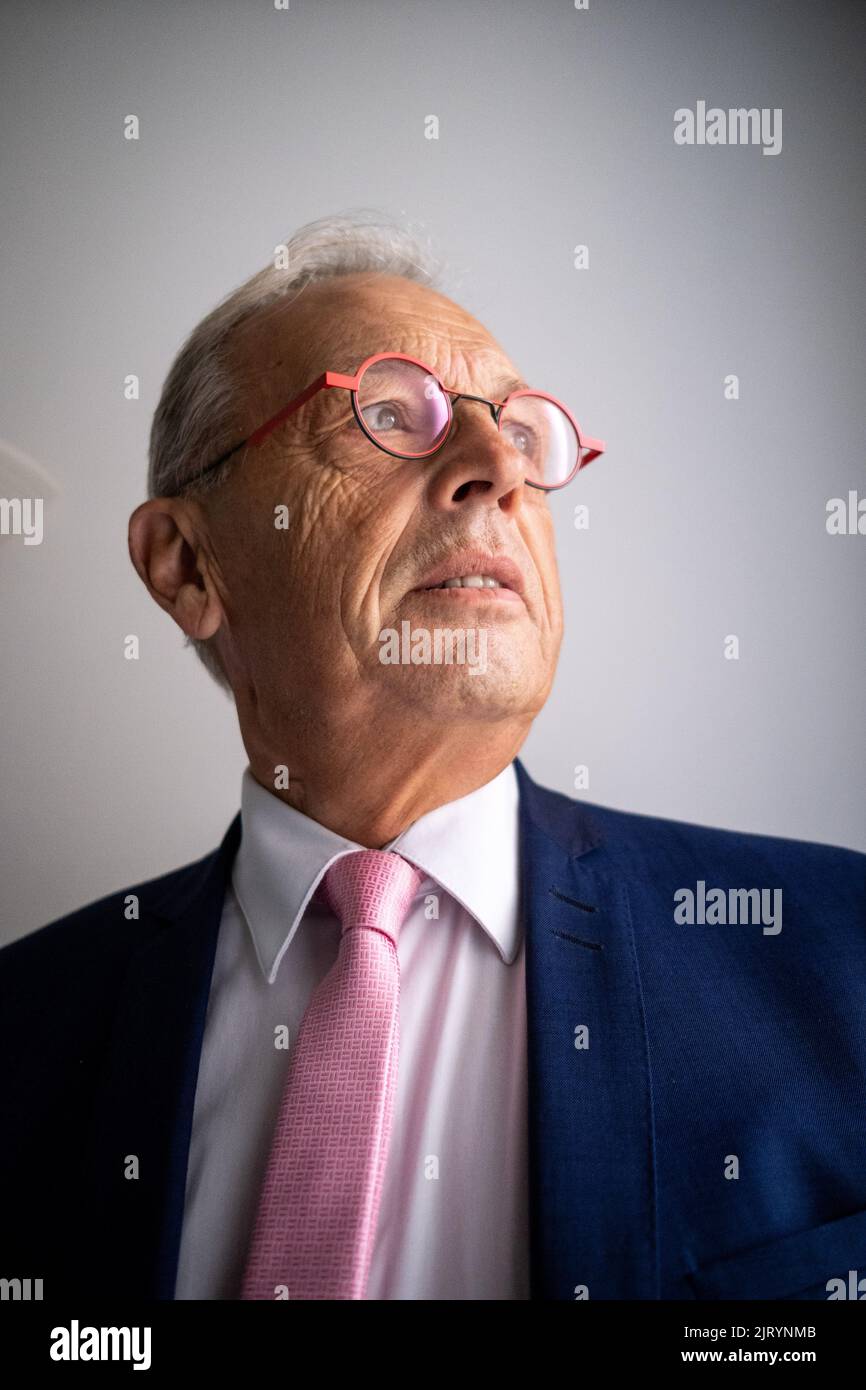 Frankreich, Bretagne, Dinan, September 2020. Langfristiger Bericht über die Probleme des Flusses Rance in der Bretagne und insbesondere über die Frage des Siltens. I Stockfoto