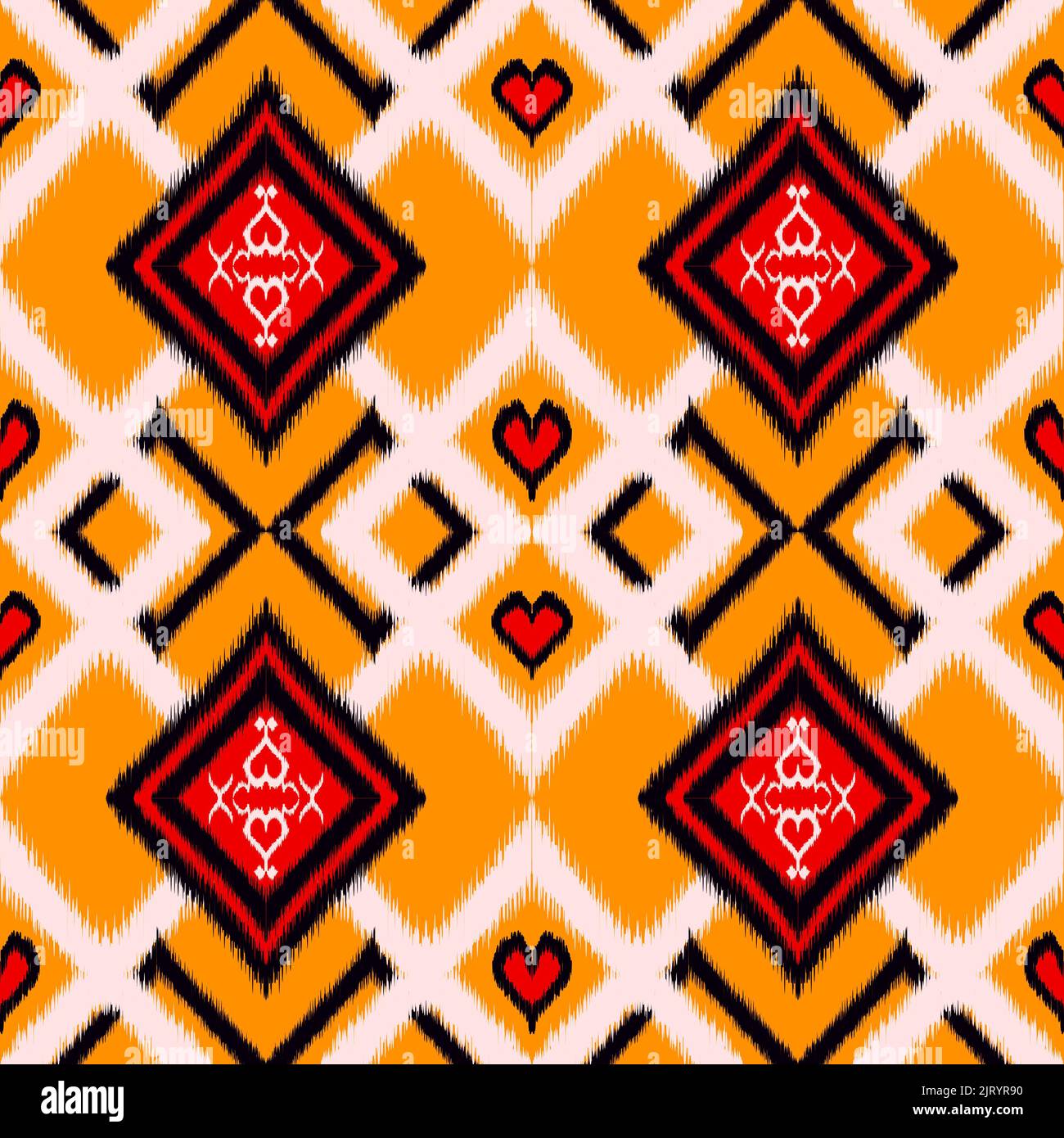 Geometrisches Ethno-Muster-Design für Hintergrund für Kleidung Verpackung Batik Stoff. Stockfoto