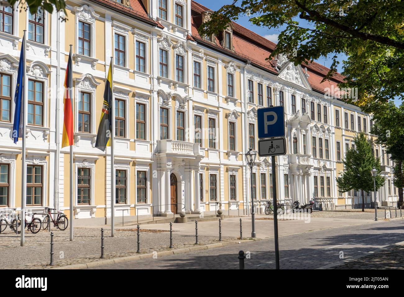 Historisches Gebäude des landtags von Sachsen-Anhalt in Magdeburg Stockfoto