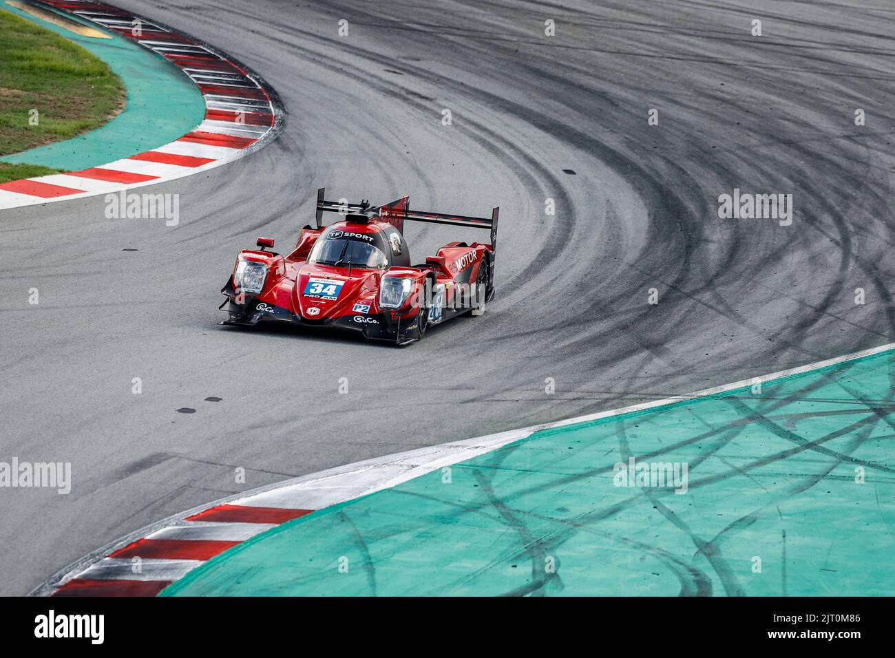 34 AITKEN Jack (gbr), EASTWOOD Charlie (irl), YOLUC Salih (tur), Racing Team Turkey, Areca 07 - Gibson, Aktion während der 4 Stunden von Barcelona 2022, 4. Lauf der 2022 European Le Mans Series auf dem Circuit de Barcelona-Catalunya vom 26. Bis 28. August in Barcelona, Spanien - Foto Xavi Bonilla / DPPI Stockfoto