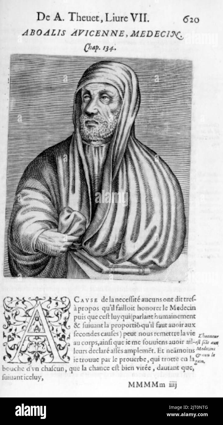 AVICENNA (980-1037) persischer Arzt Stockfoto