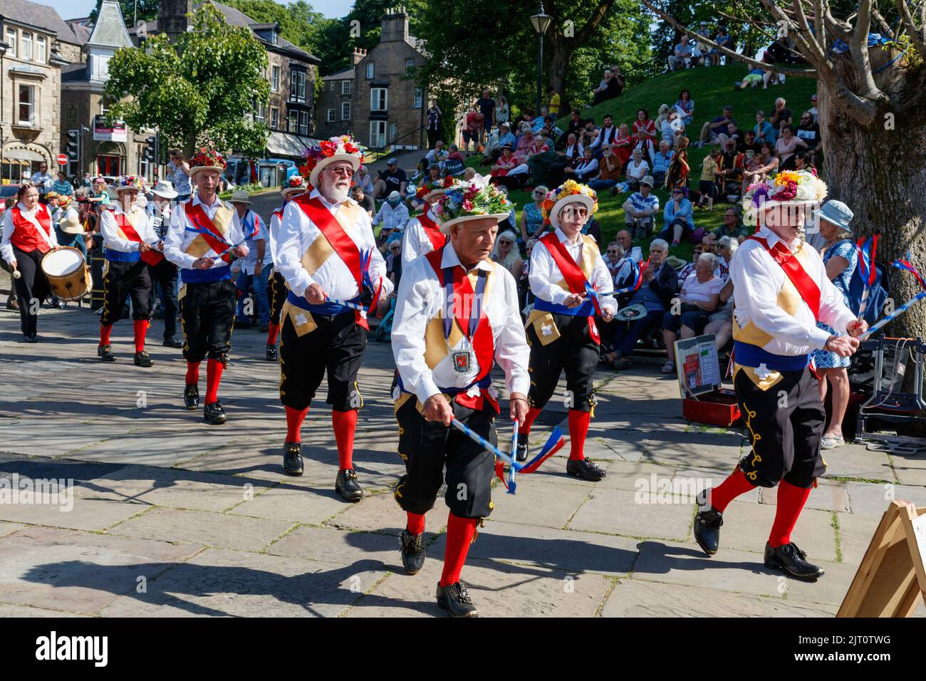 Morris tanzt beim Buxton Day of Dance 2022 Stockfoto