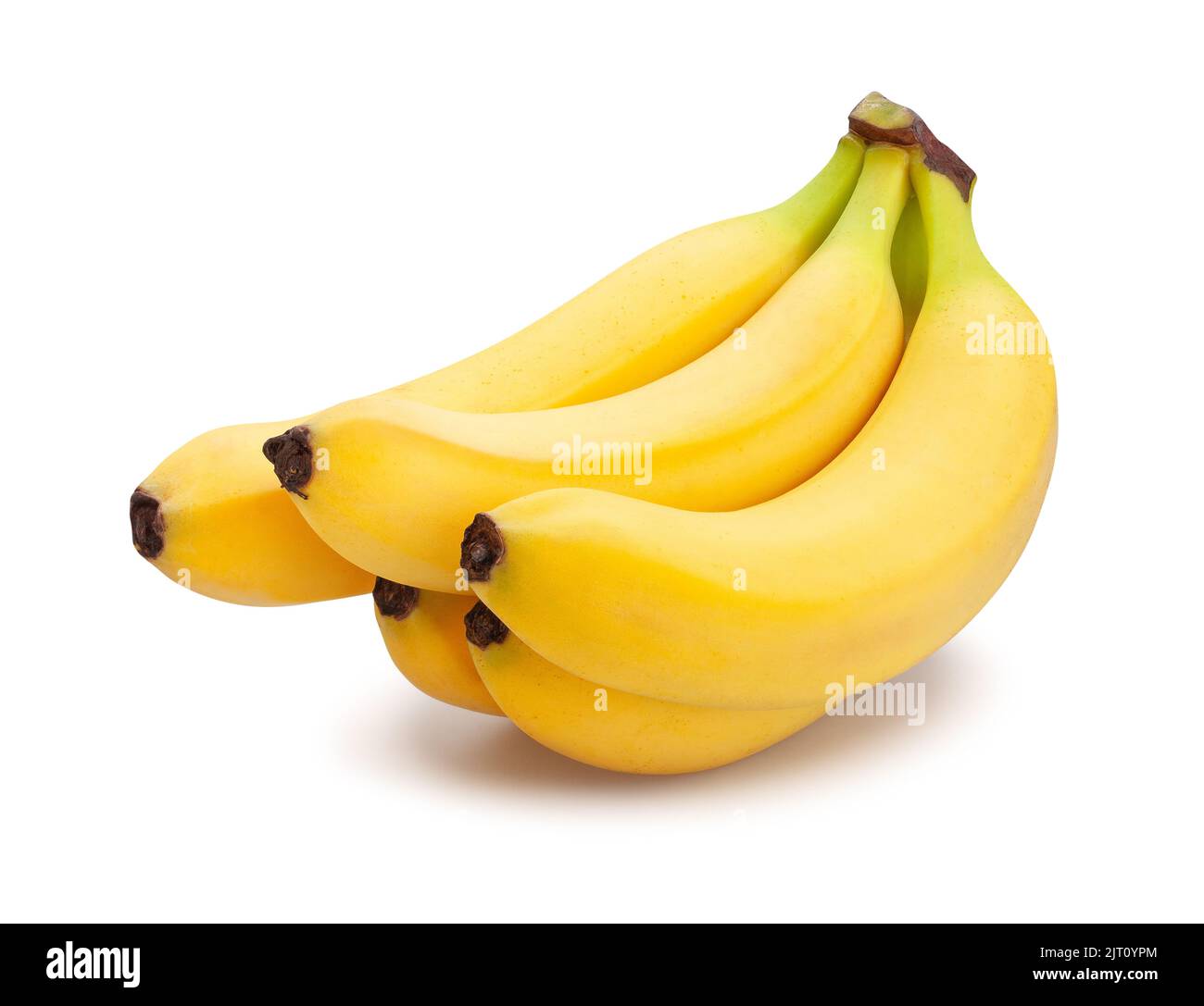 Banane weg isoliert auf weißem Stockfoto