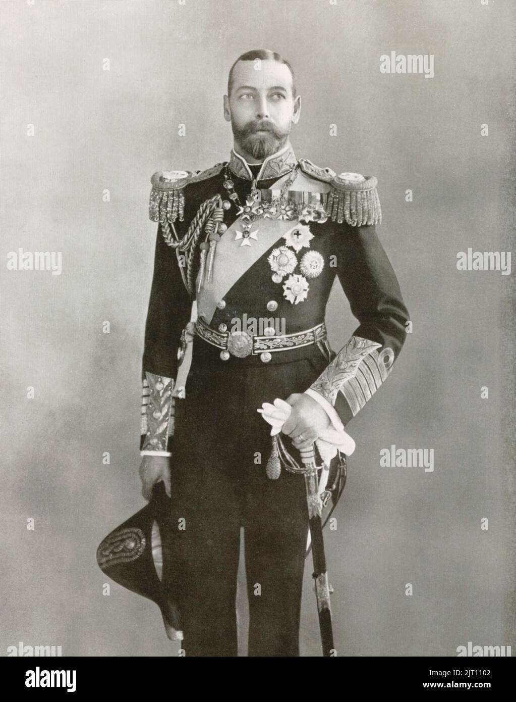 George V. König des Vereinigten Königreichs und der britischen Dominions und Kaiser von Indien, geboren am 3. juni 1865 tot am 20. januar 1936. Stockfoto