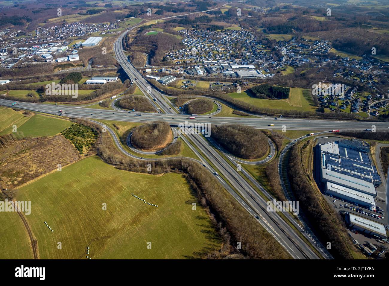 Autobahn a4 und autobahn a45 Fotos und Bildmaterial in hoher