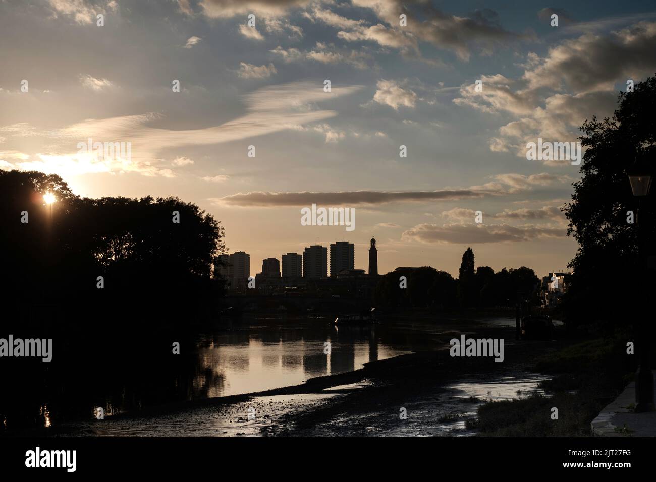 River Thames, Chiswick, London, Großbritannien Stockfoto