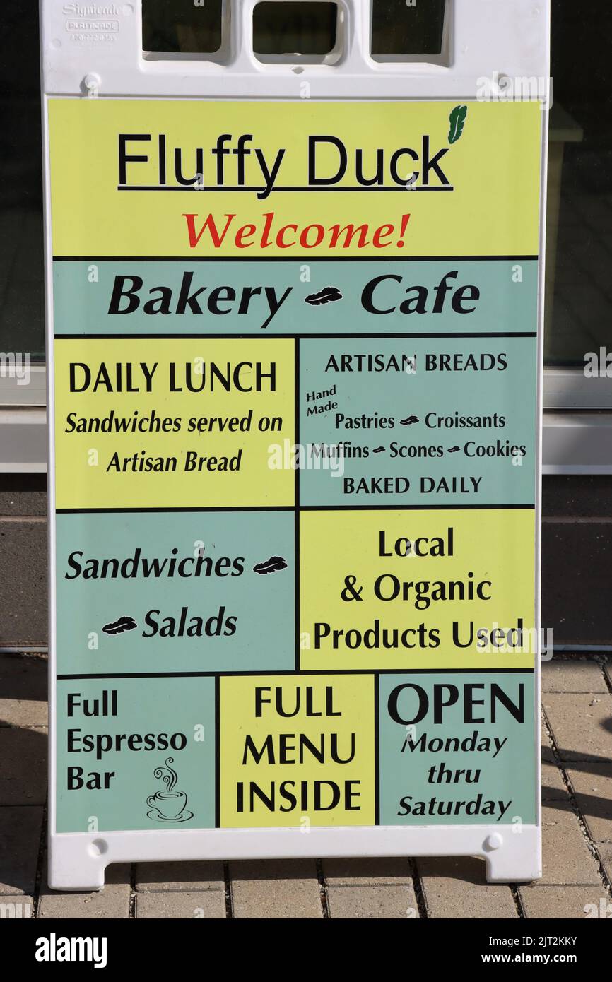 Flauschiges Duck Cafe auf dem Hauptcampus der Cleveland Clinic Stockfoto