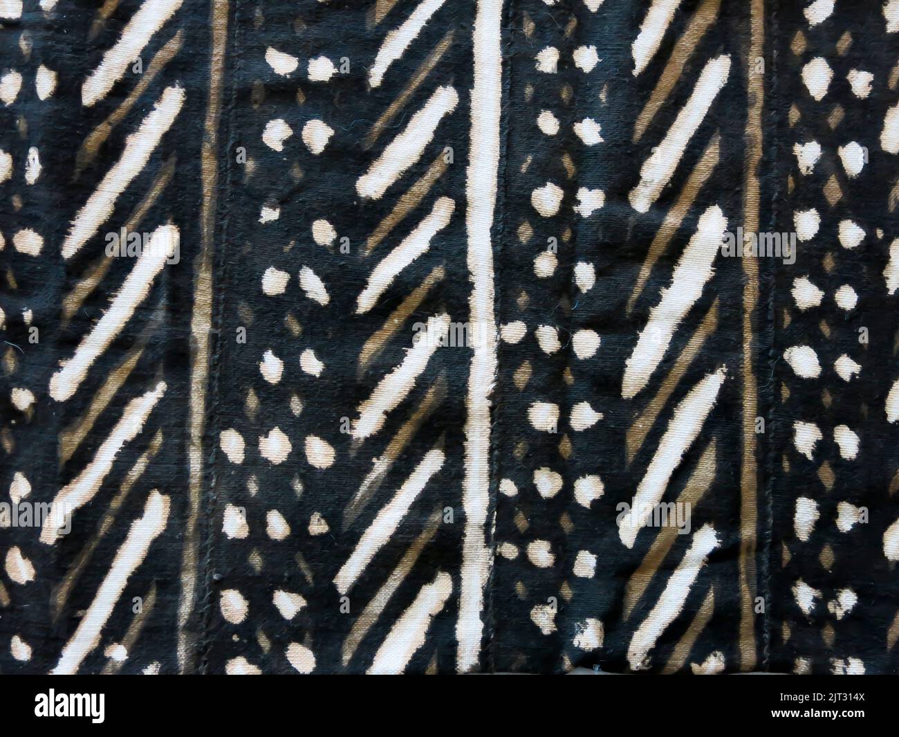 Extreme Close Up - Malian Mud Clothir Stockfoto