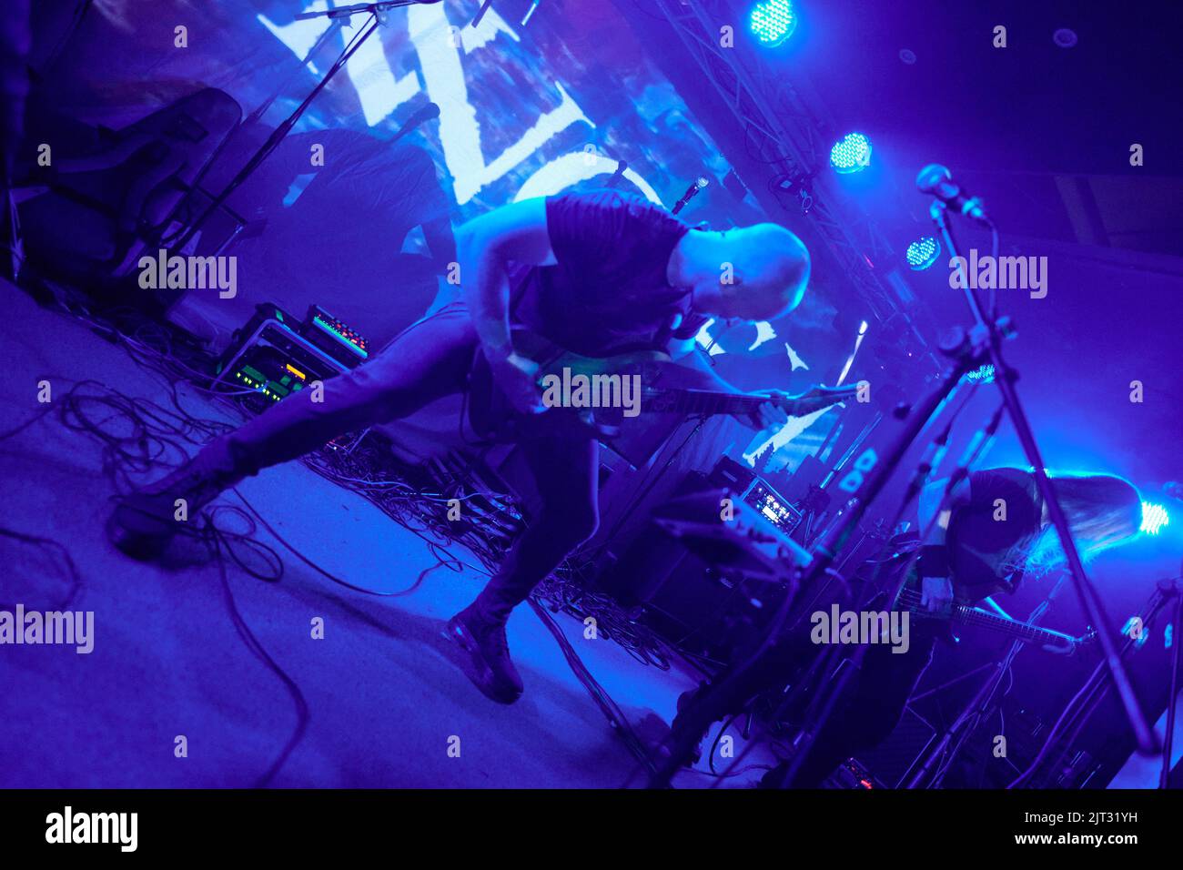 Stoke Prior, Großbritannien, 27. August 2022, Rannoch Headline Day 2 beim Beermageddon Heavy Metal Festival. Kredit: Will Tudor/Alamy Live Nachrichten Stockfoto