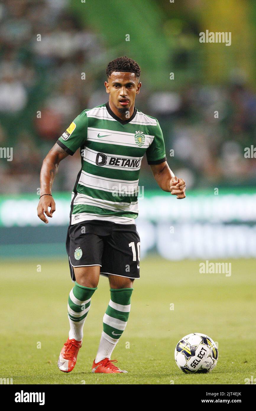 Marcus Edwards von Sporting CP während der portugiesischen Meisterschaft, Liga Bwin Fußballspiel zwischen Sporting CP und GD Chaves am 27. August 2022 im Jose Alvalade Stadion in Lissabon, Portugal - Foto Joao Rico / DPPI Stockfoto