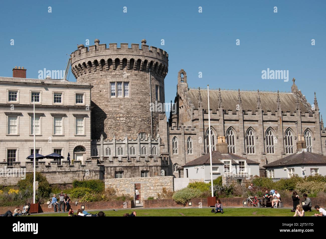 Dublin Castle Grounds, Dublin, Irland Stockfoto