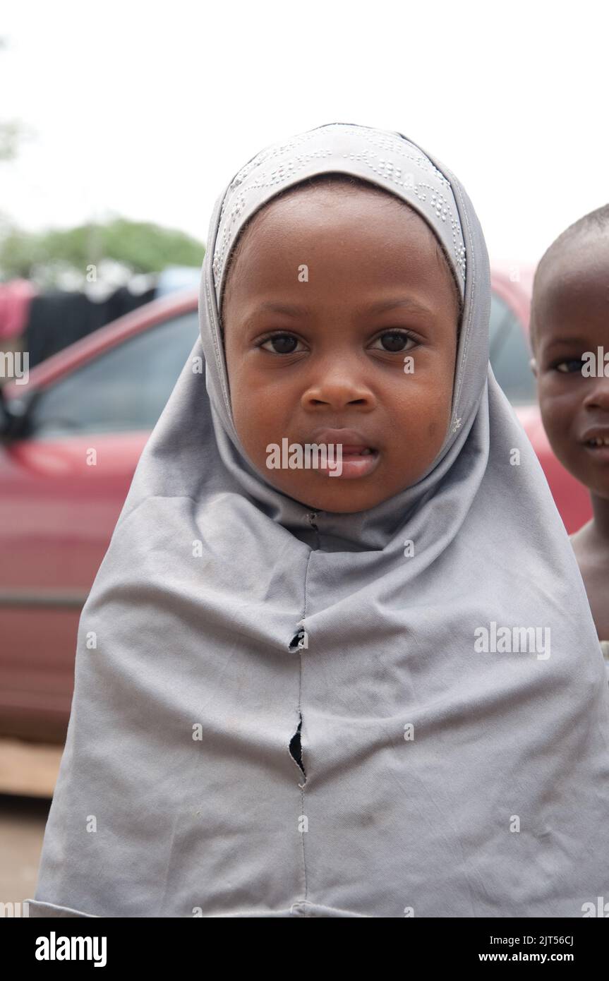 Junges muslimisches Mädchen, Monrovia, Liberia Stockfoto