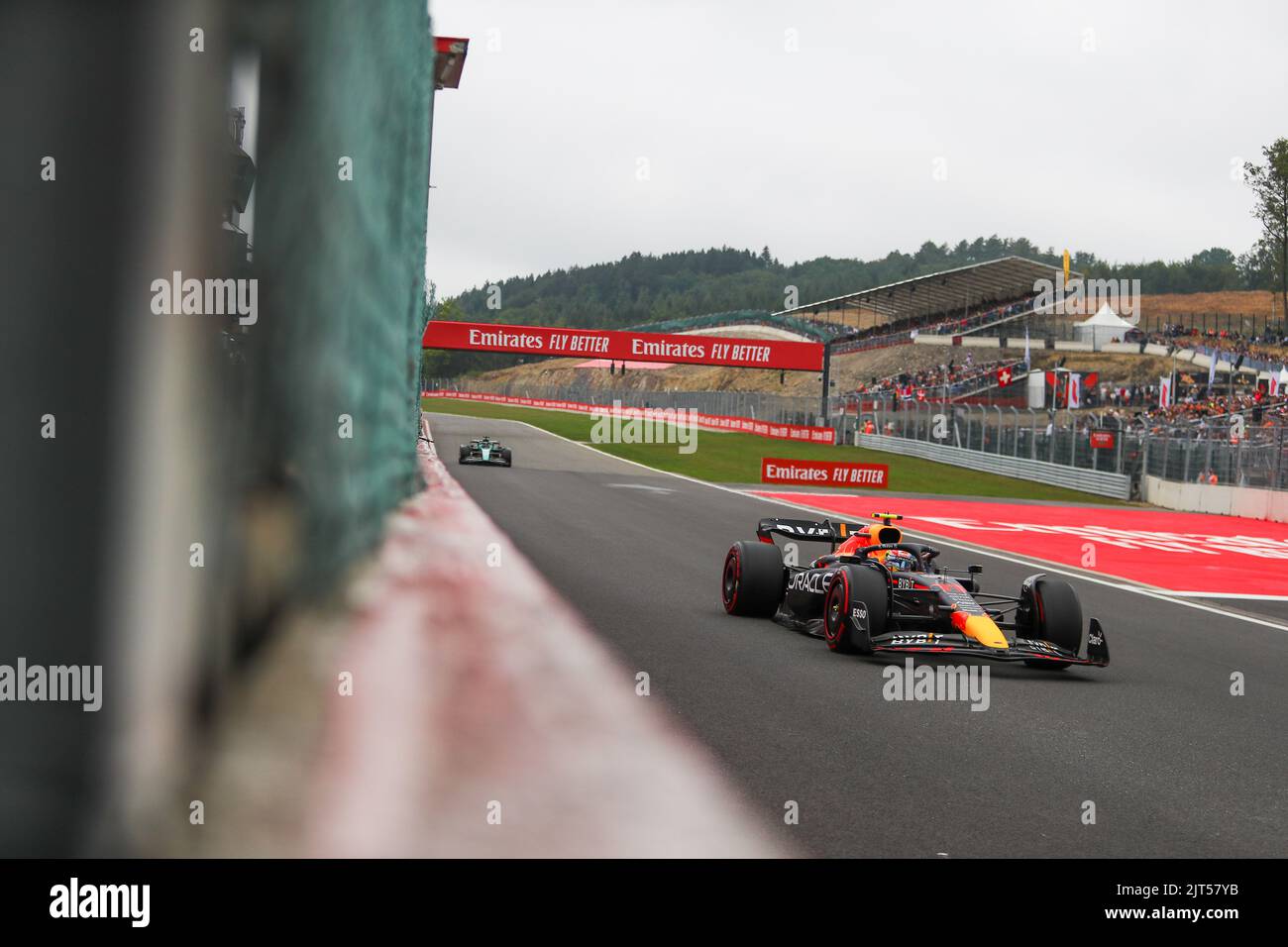 Spa Francorchamps, Vallonia, Belgien. 27. August 2022. Sergio Perez (MEX) Redbull Racing RB18 (Bildquelle: © Alessio De Marco/ZUMA Press Wire) Stockfoto