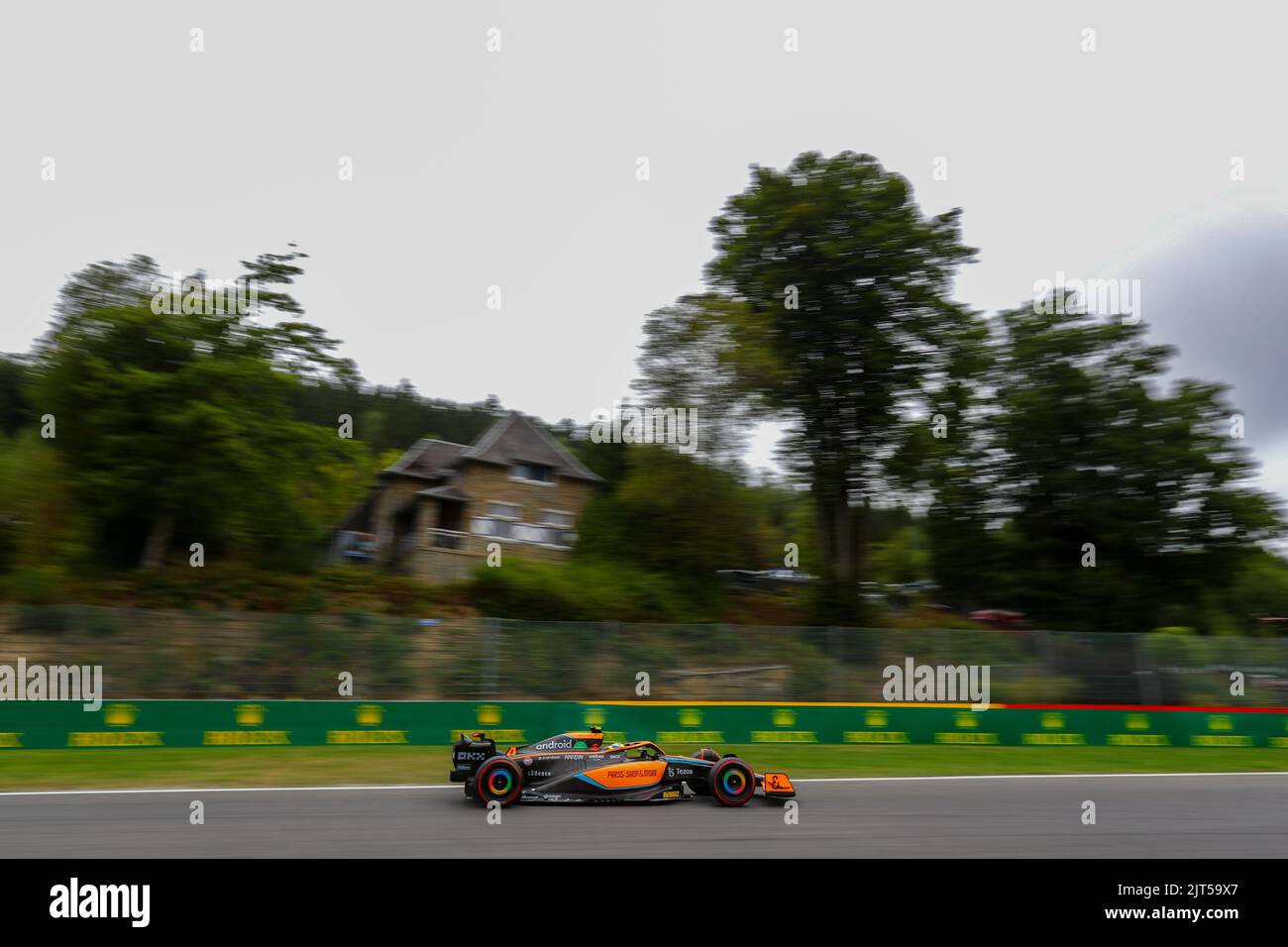Spa Francorchamps, Vallonia, Belgien. 27. August 2022. Lando Norris (GBR) McLaren MCL36 (Bildnachweis: © Alessio De Marco/ZUMA Press Wire) Stockfoto