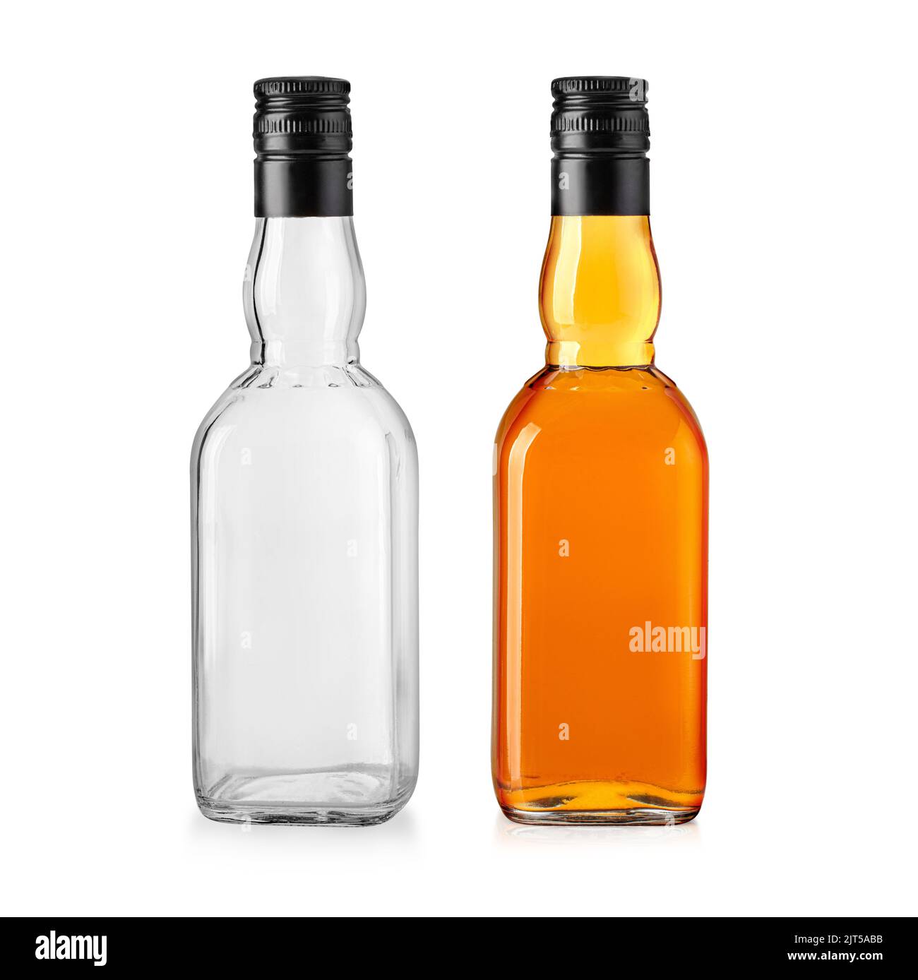 Spiritus Flasche auf weißem Hintergrund Stockfotografie - Alamy
