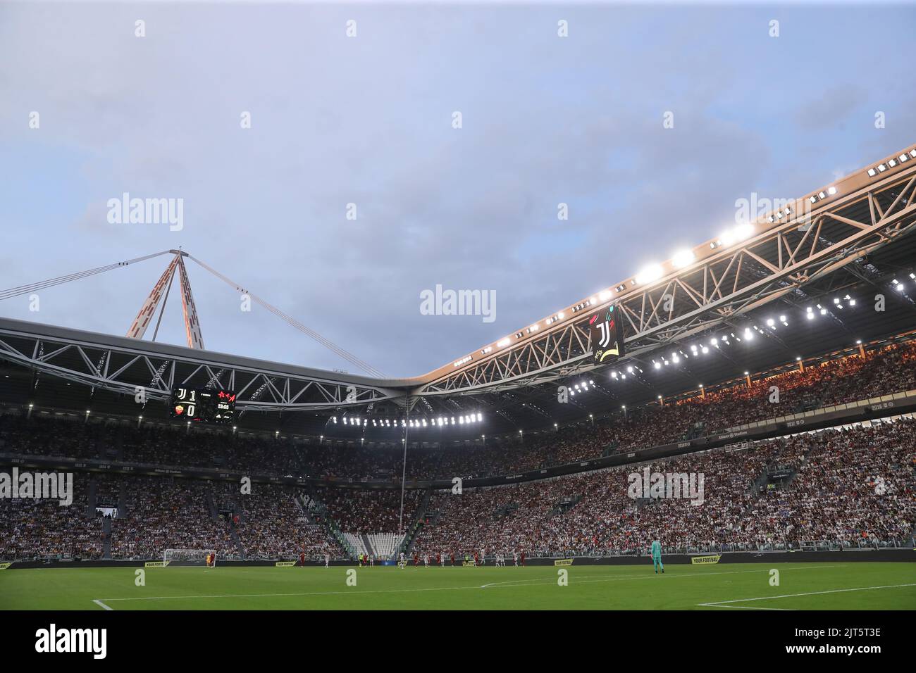 Turin, Italien, 27.. August 2022. Eine allgemeine Ansicht während des Serie A-Spiels im Allianz Stadium, Turin. Bildnachweis sollte lauten: Jonathan Moscrop / Sportimage Stockfoto